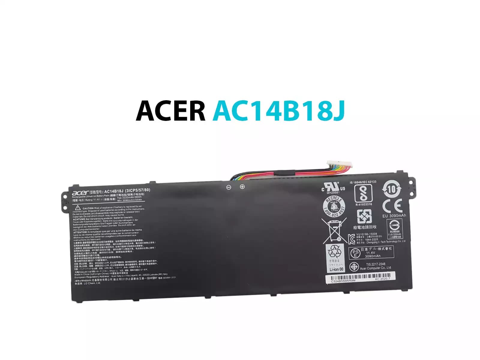 BATERIA ACER AC14B18J INTERNA 11.4v 36Wh *ORIGINAL* — imagen 1
