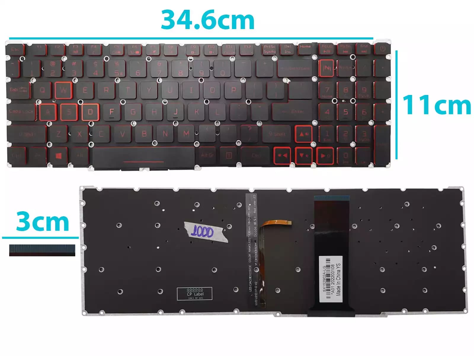 TECLADO DELL 13-7353 13-7000 US — imagen 1