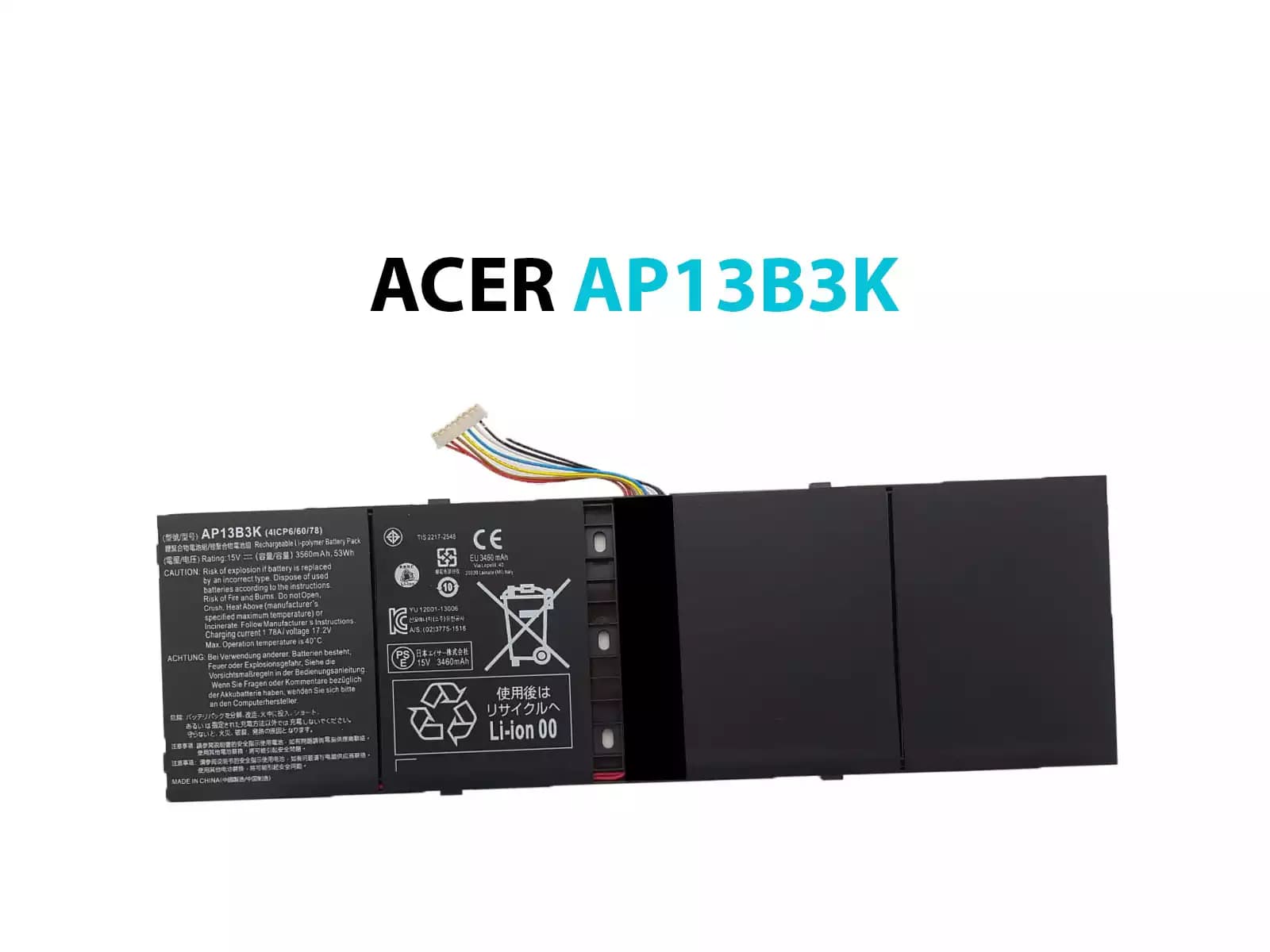 BATERIA ACER AP13B3K (4ICP6/60/78) INTERNA *ORIGINAL* — imagen 1