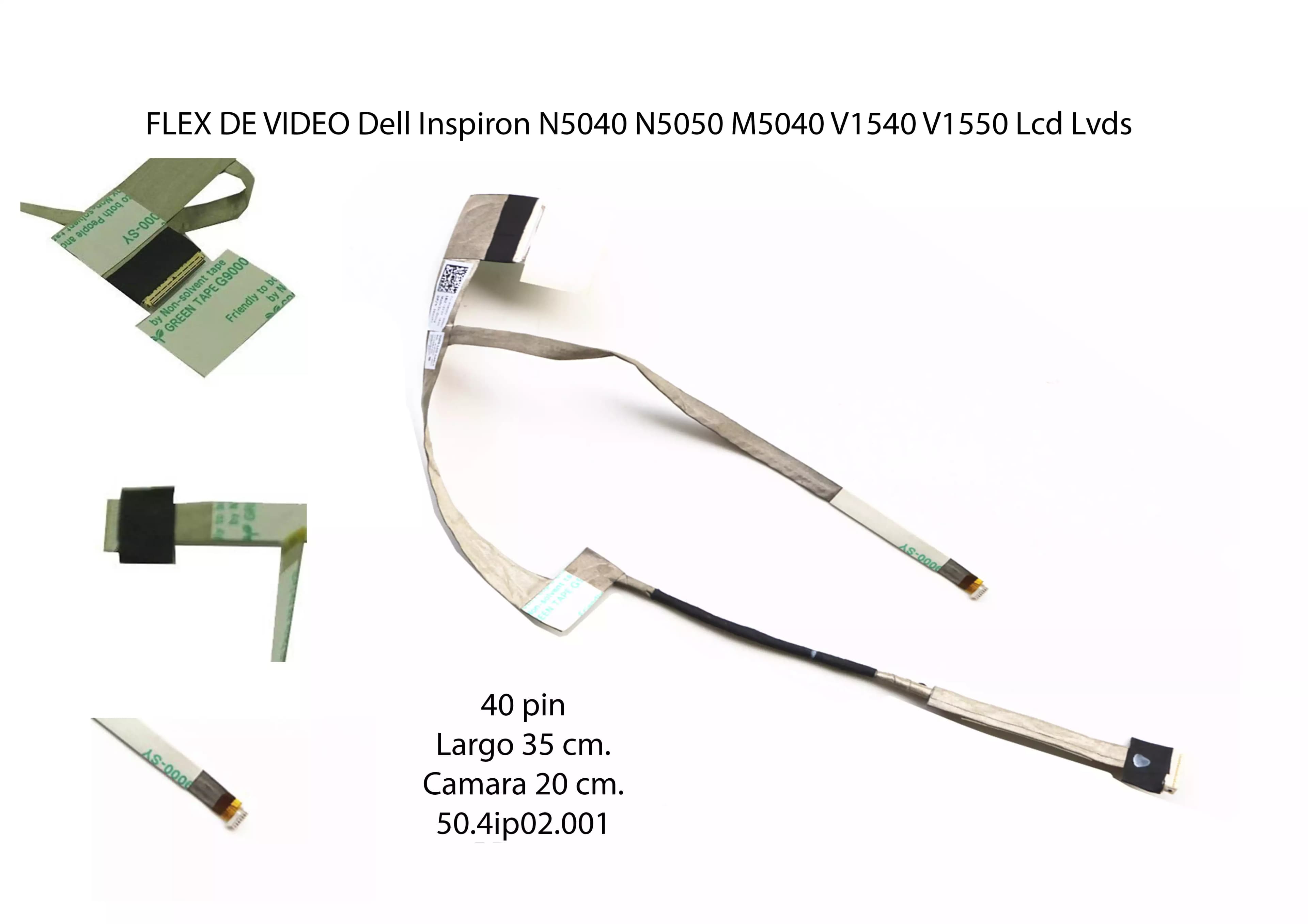 FLEX DE VIDEO DELL N5040 N5050 M5040 V1540 V1550 50.4IP02.002 50.4IP02.001 50.4IP02.202 — imagen 1