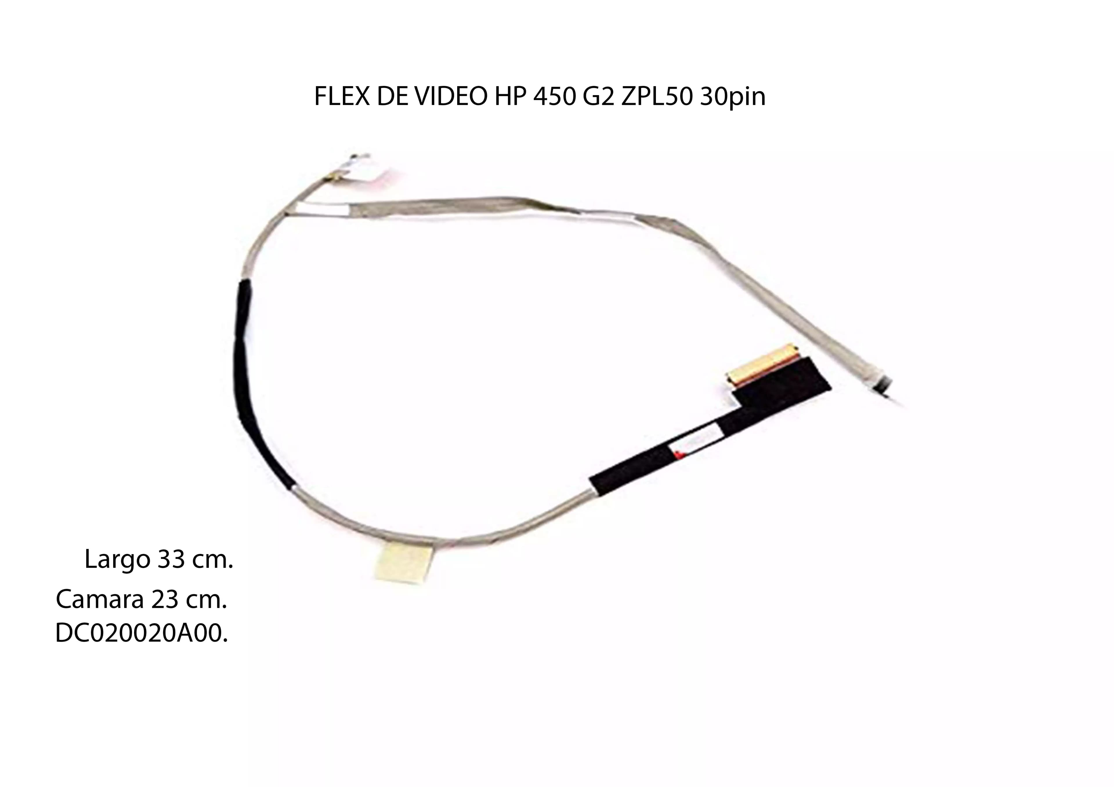 FLEX DE VIDEO HP 450 G2 ZPL50 DC020020A00 (30 PINES) — imagen 1