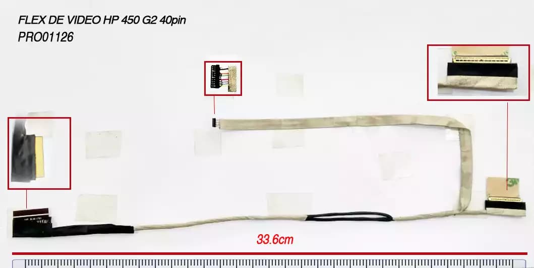 FLEX DE VIDEO HP 450 G2 DC02001YY00 (40 PINES) — imagen 2