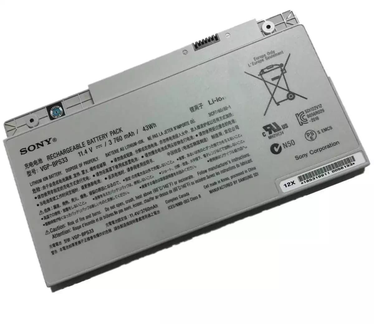 BATERIA SONY VGP-BPS33 *ORIGINAL* — imagen 1