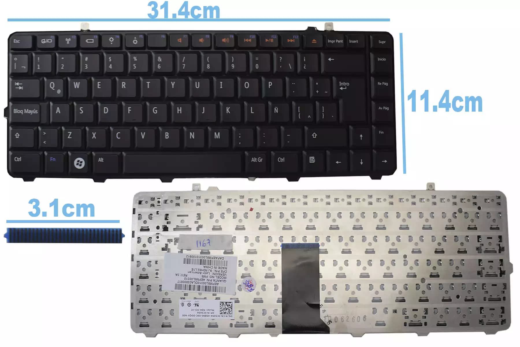 TECLADO DELL 1535 LA — imagen 1