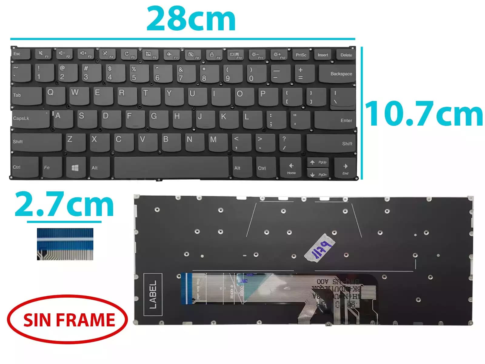 TECLADO 640 G1 WITH POINTER 736653-161 SP — imagen 1