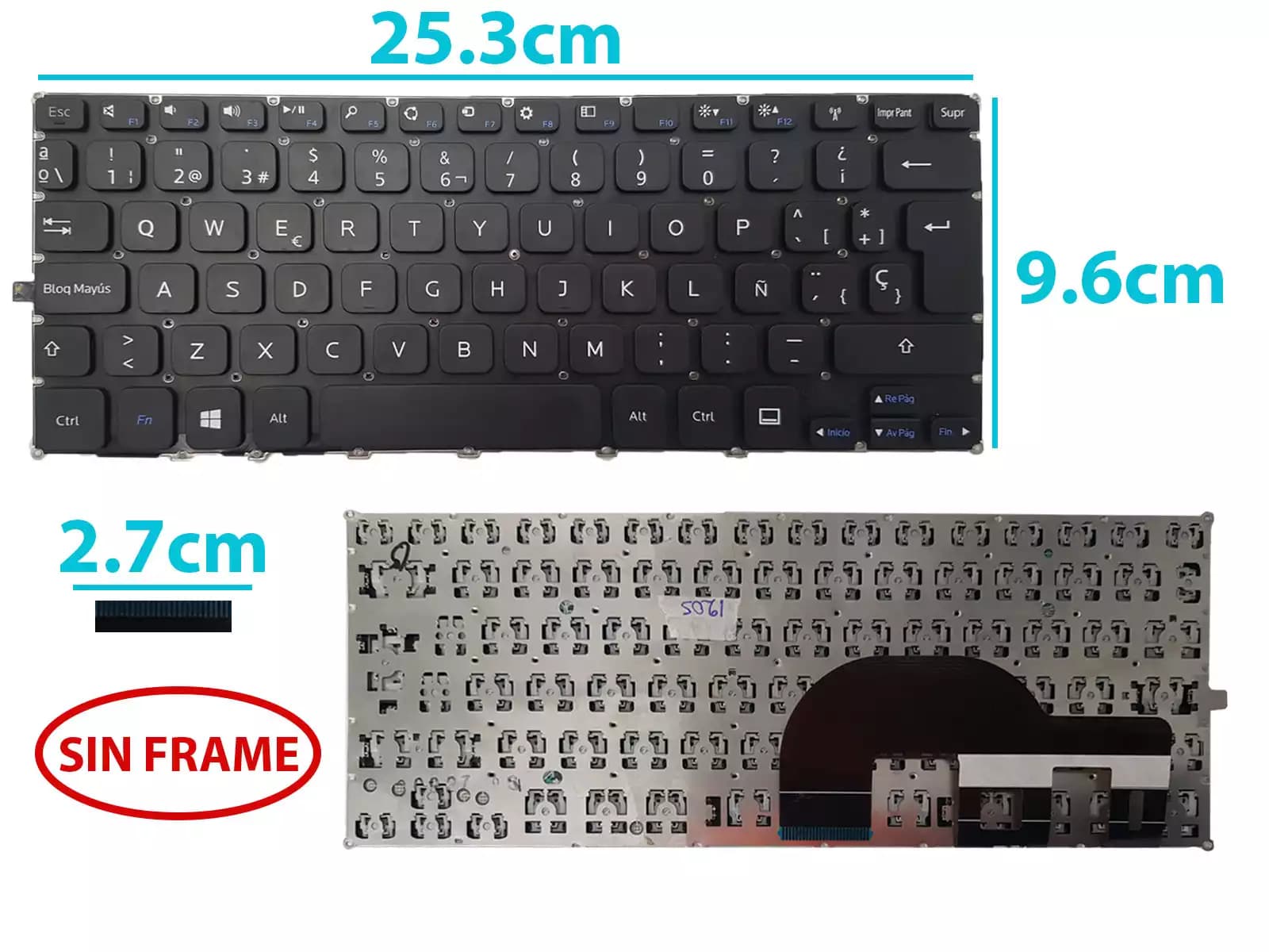 TECLADO HP CQ62 SP — imagen 1