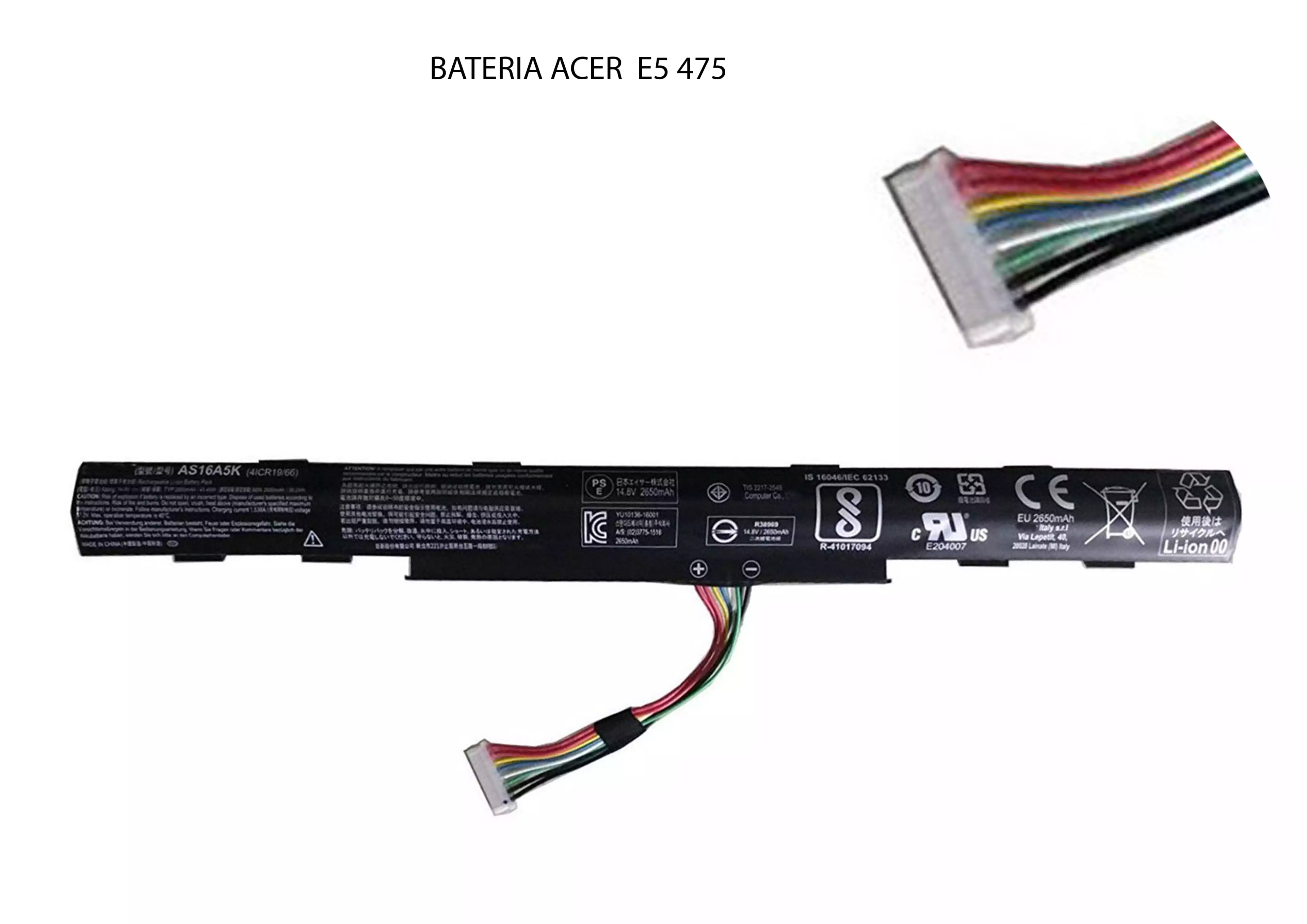 BATERIA ACER E5 475 AS16A5K AS16A8K *ORIGINAL* — imagen 1