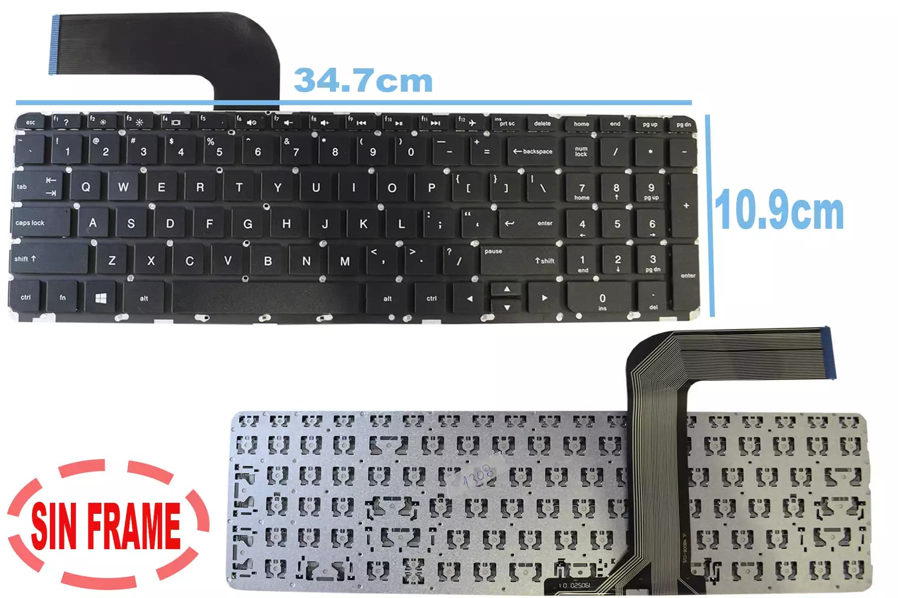 TECLADO HP ENVY 15 K100 SIN FRAME US — imagen 1