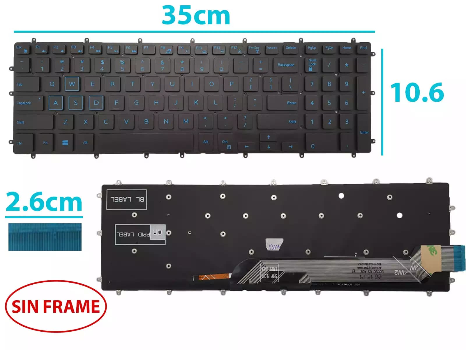 TECLADO ACER ASPIRE V5-123-3425 SP — imagen 1