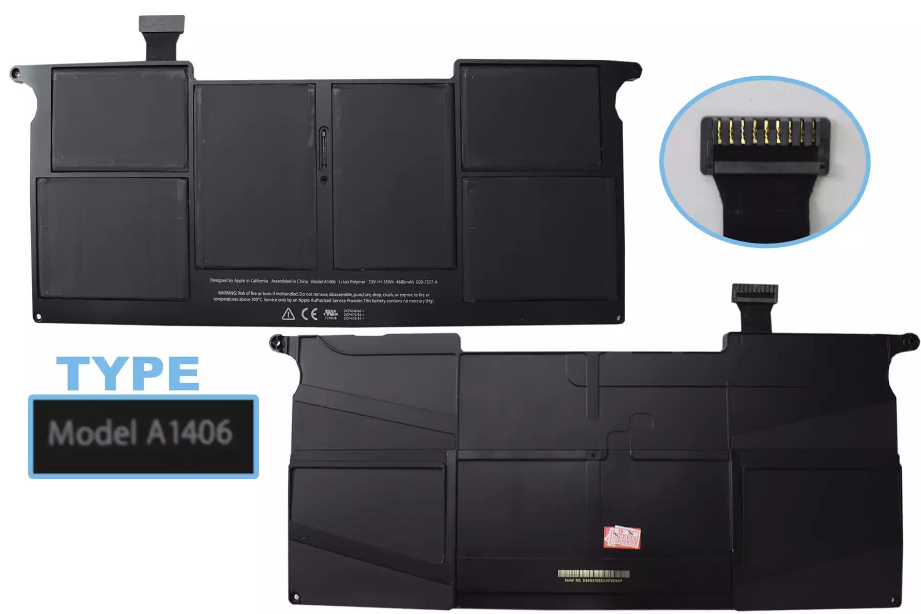 BATERIA APPLE MACBOOK AIR 11 A1406 A1465 2011 YEAR INTERNA *ORIGINAL* — imagen 1