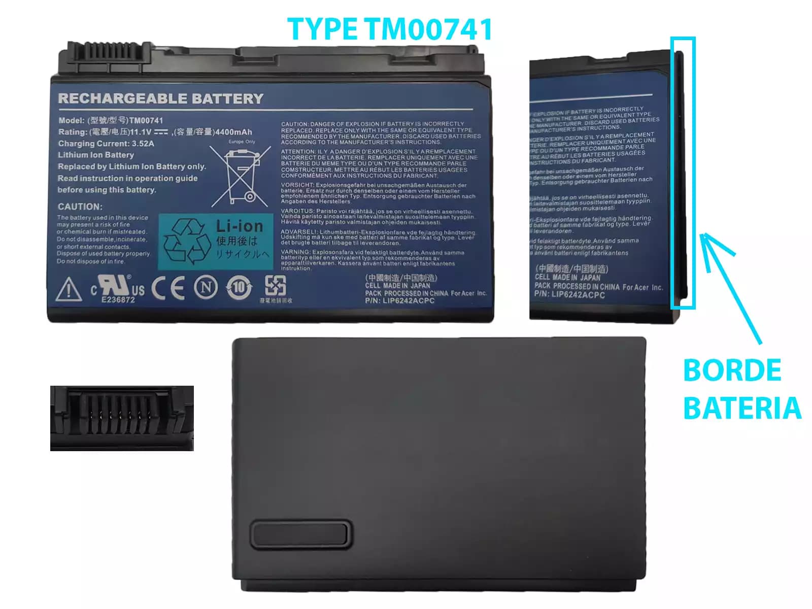 BATERIA ACER GRAPE32 *HC* — imagen 2