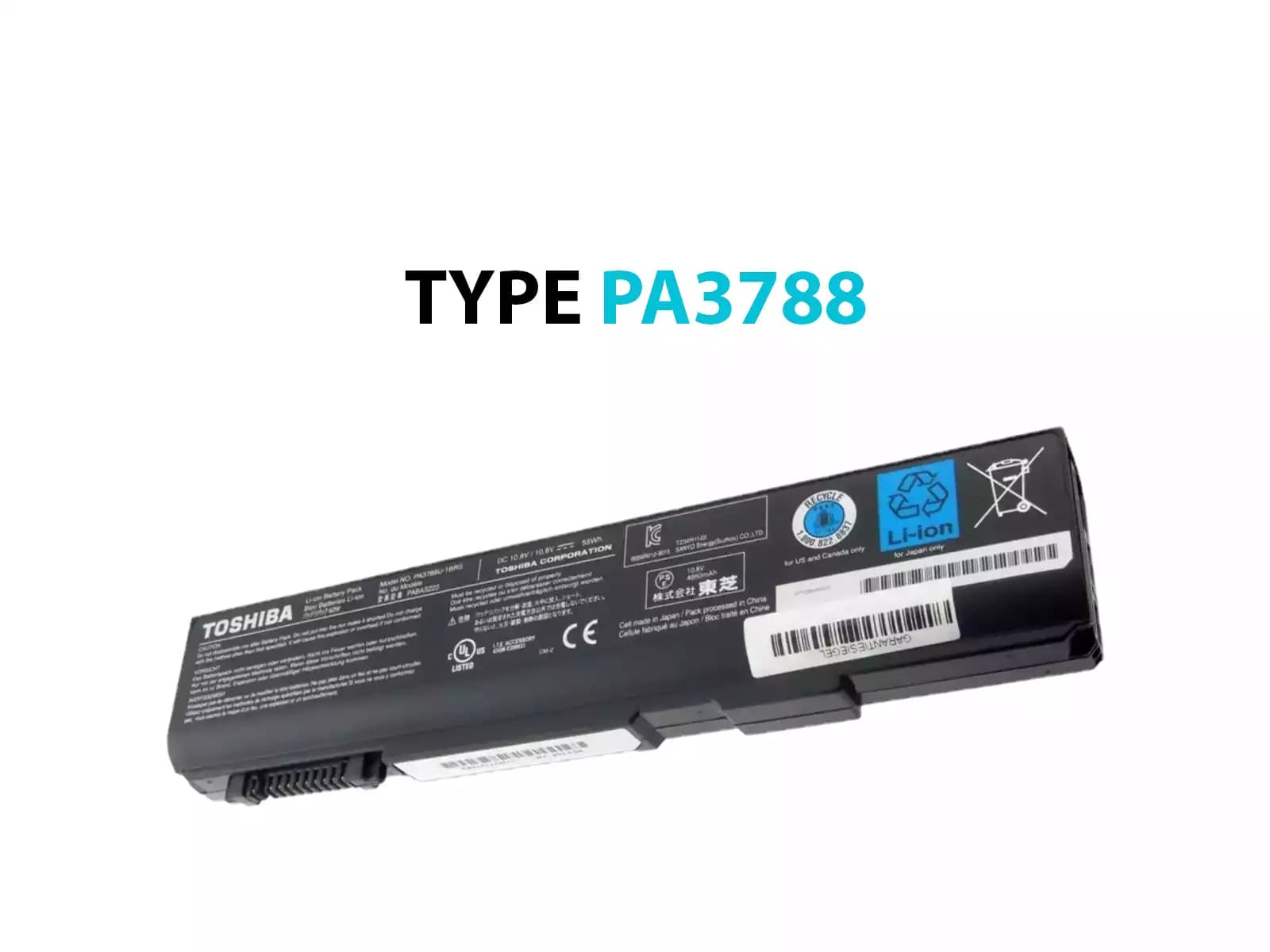 BATERIA TOSHIBA 3788 3786 3787 *HC* — imagen 1