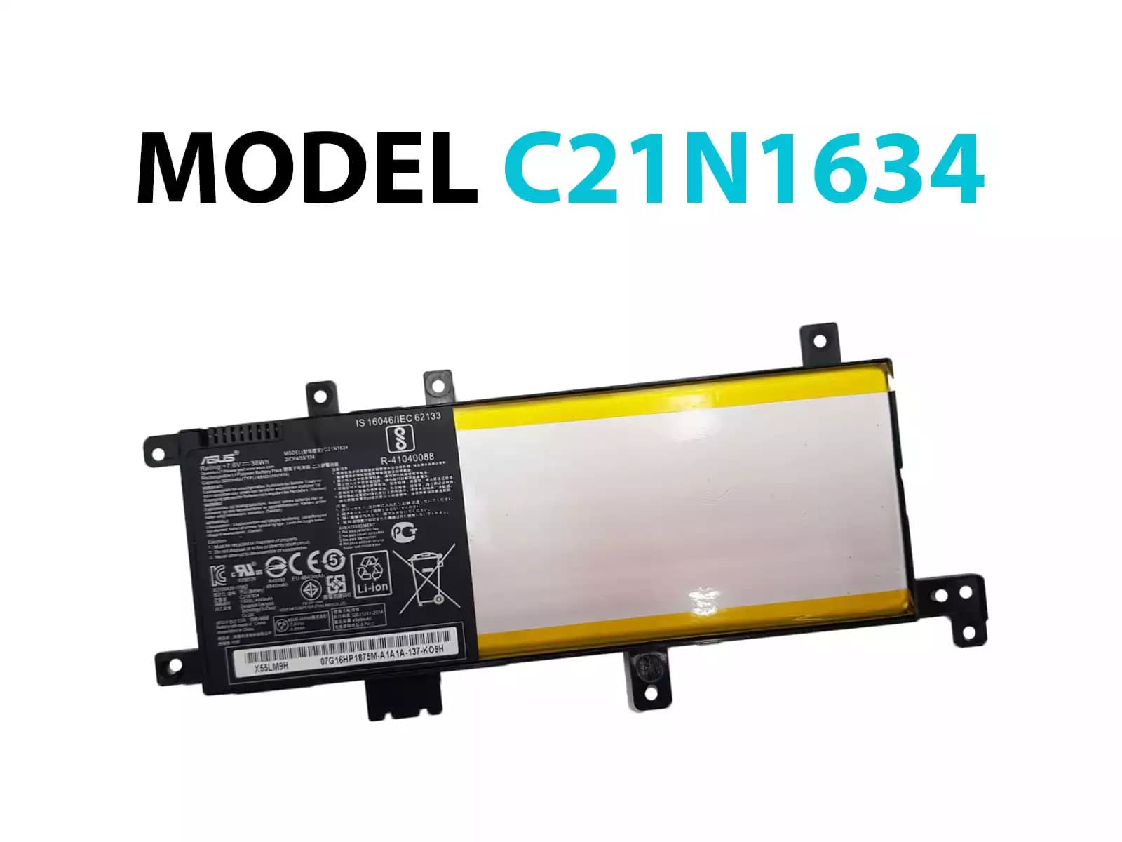 BATERIA ASUS C21N1634 FOR VIVOBOOK 15 X542UQ INTERNA *ORIGINAL* — imagen 1