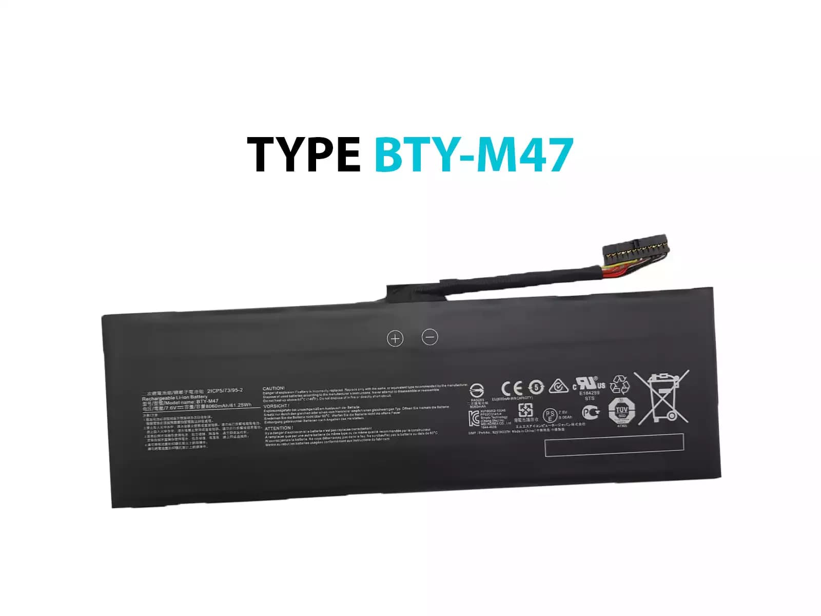 BATERIA MSI BTY-M47 INTERNA *ORIGINAL* — imagen 1