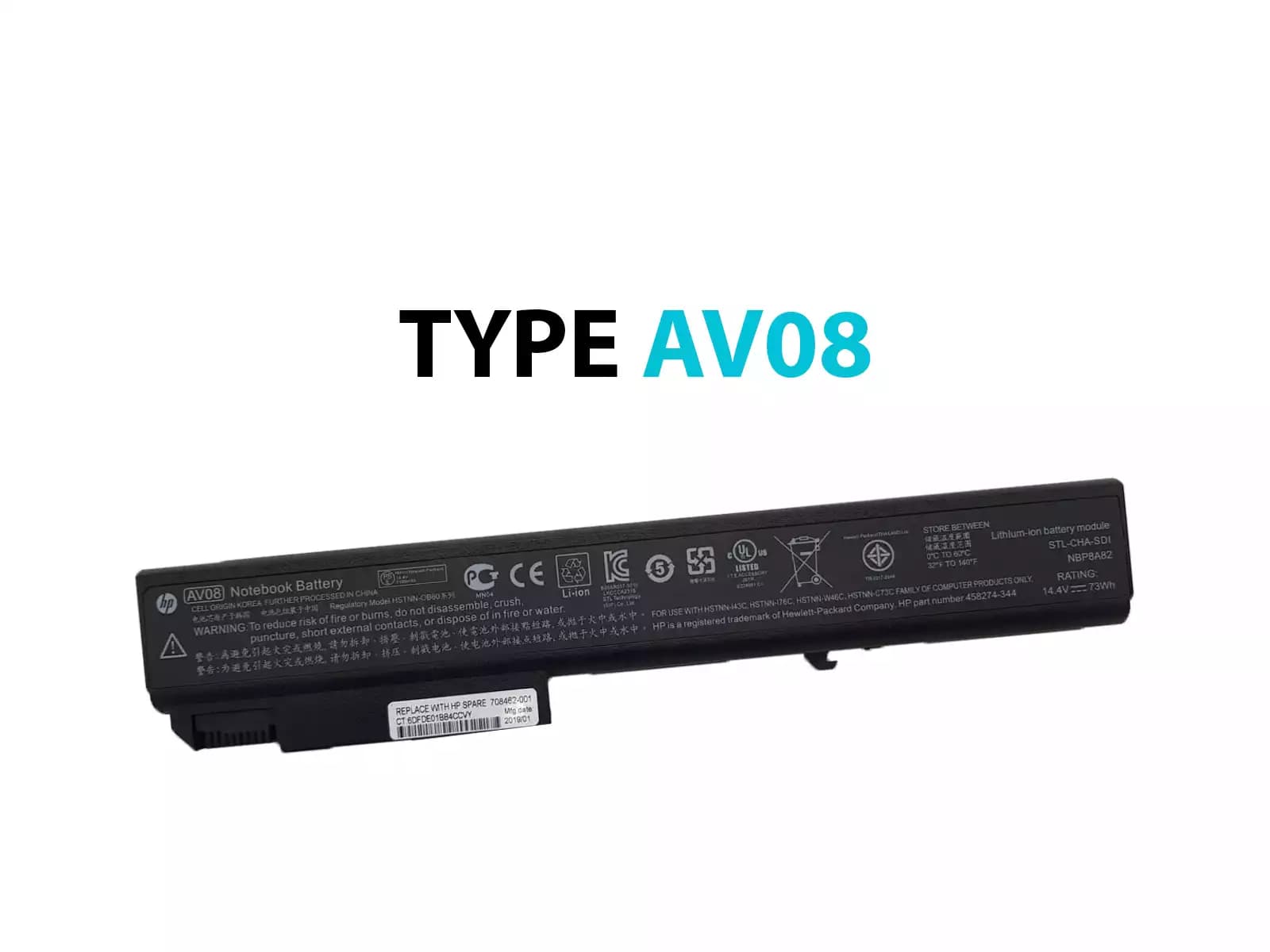 BATERIA HP AV08 *ORIGINAL* — imagen 1
