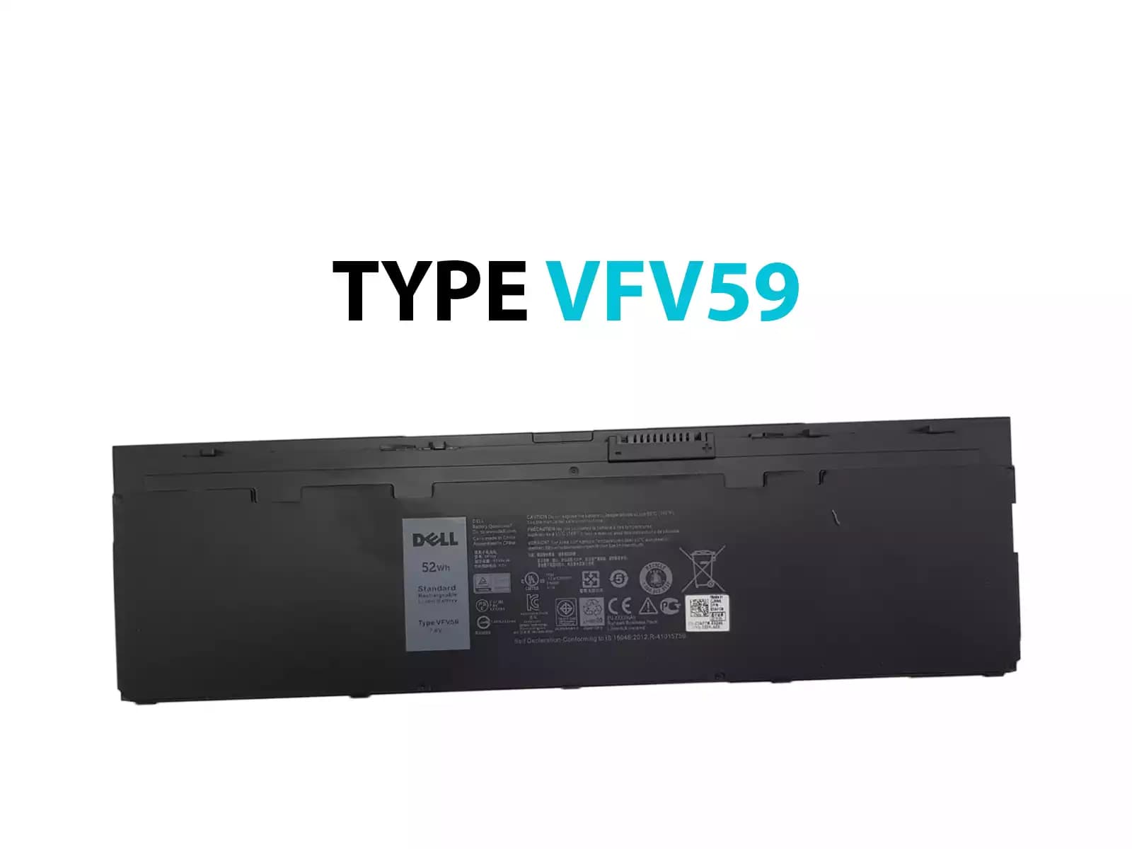 BATERIA DELL 7240 7440 TYPE VFV59 7.4v COMPATIBLE CON WD52H 52Wh *ORIGINAL* — imagen 1