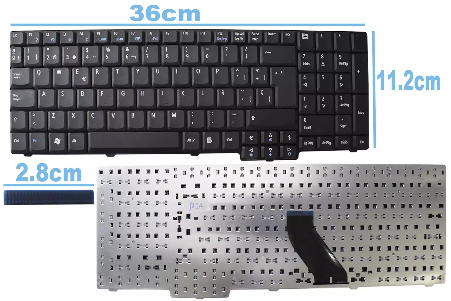 TECLADO ACER 5735 5735Z 8735G 8735 6530 6930 6930G 6930Z SP — imagen 1