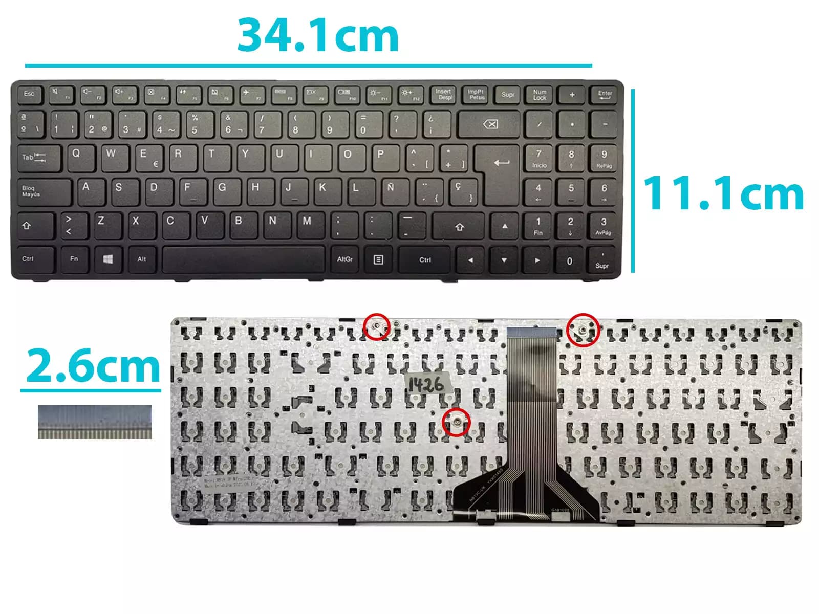 TECLADO HP Probook 645 G2 811839-161 SG-80520-74A LA — imagen 1