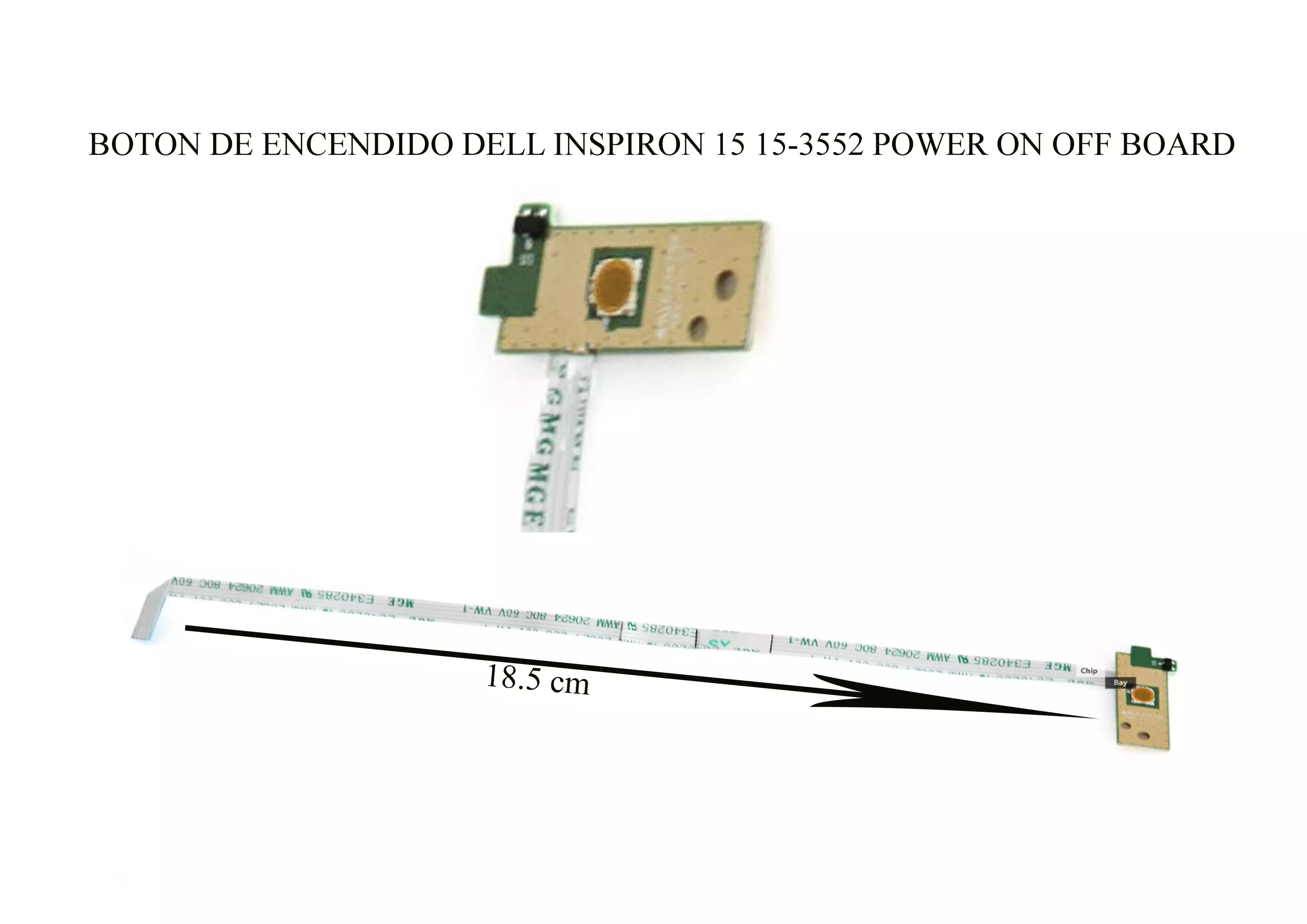 BOTON DE ENCENDIDO DELL INSPIRON 15 15-3552 POWER ON OFF BOARD — imagen 1