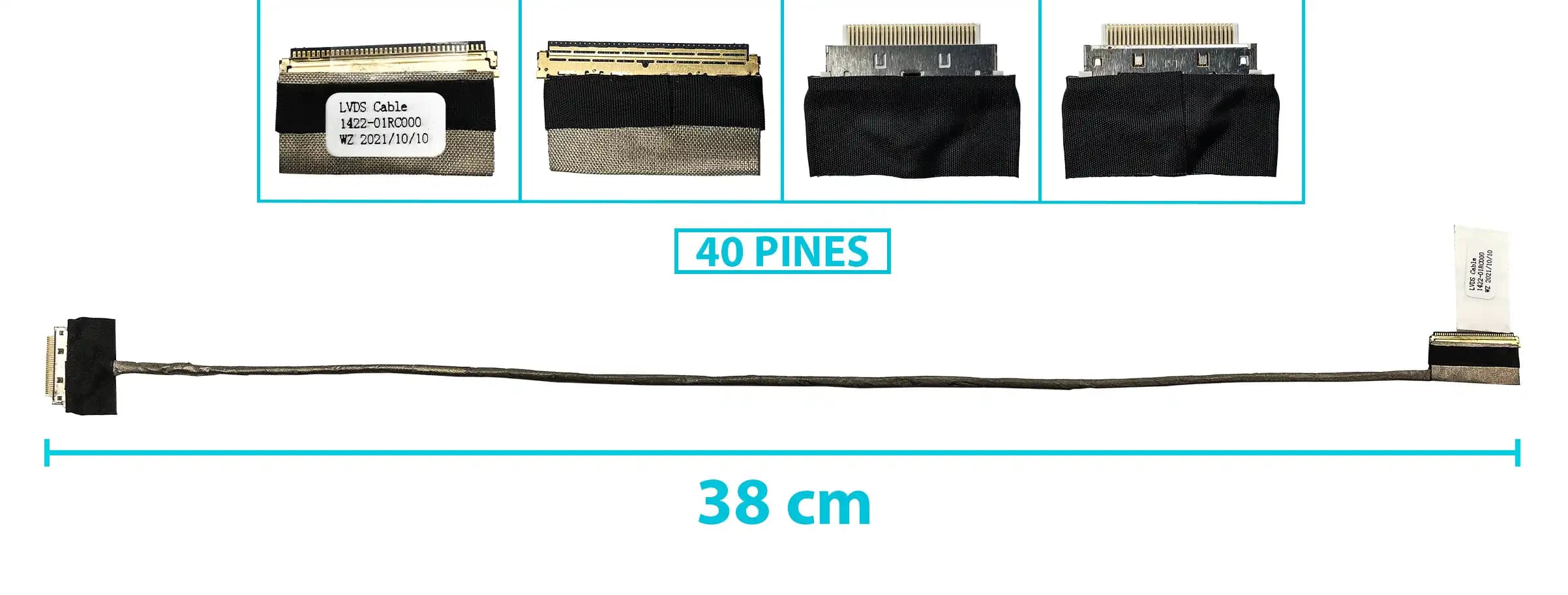 FLEX DE VIDEO TOSHIBA L40D L40D-A C40-B L45D-B C45-B CASU-1A 1422-01RC000 (40 PINES) HTK(KT528) — imagen 1