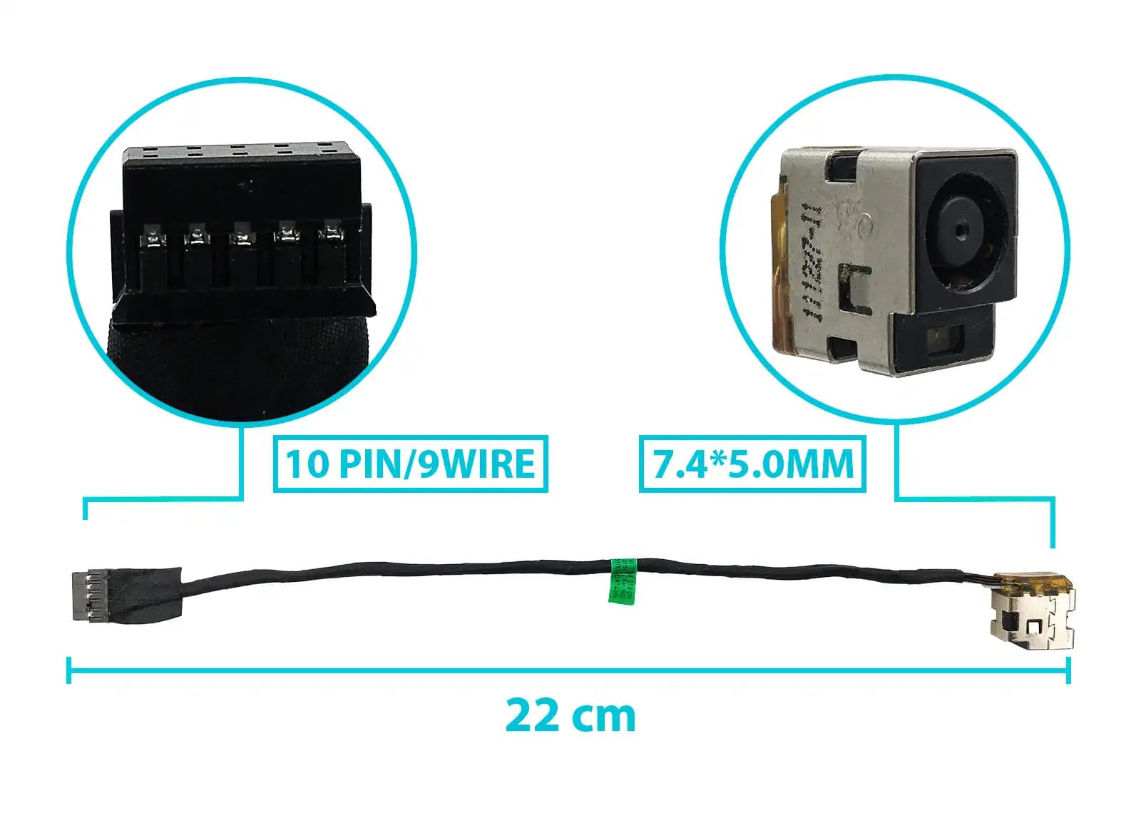 DC Jack HP ENVY15 CON CABLE — imagen 1