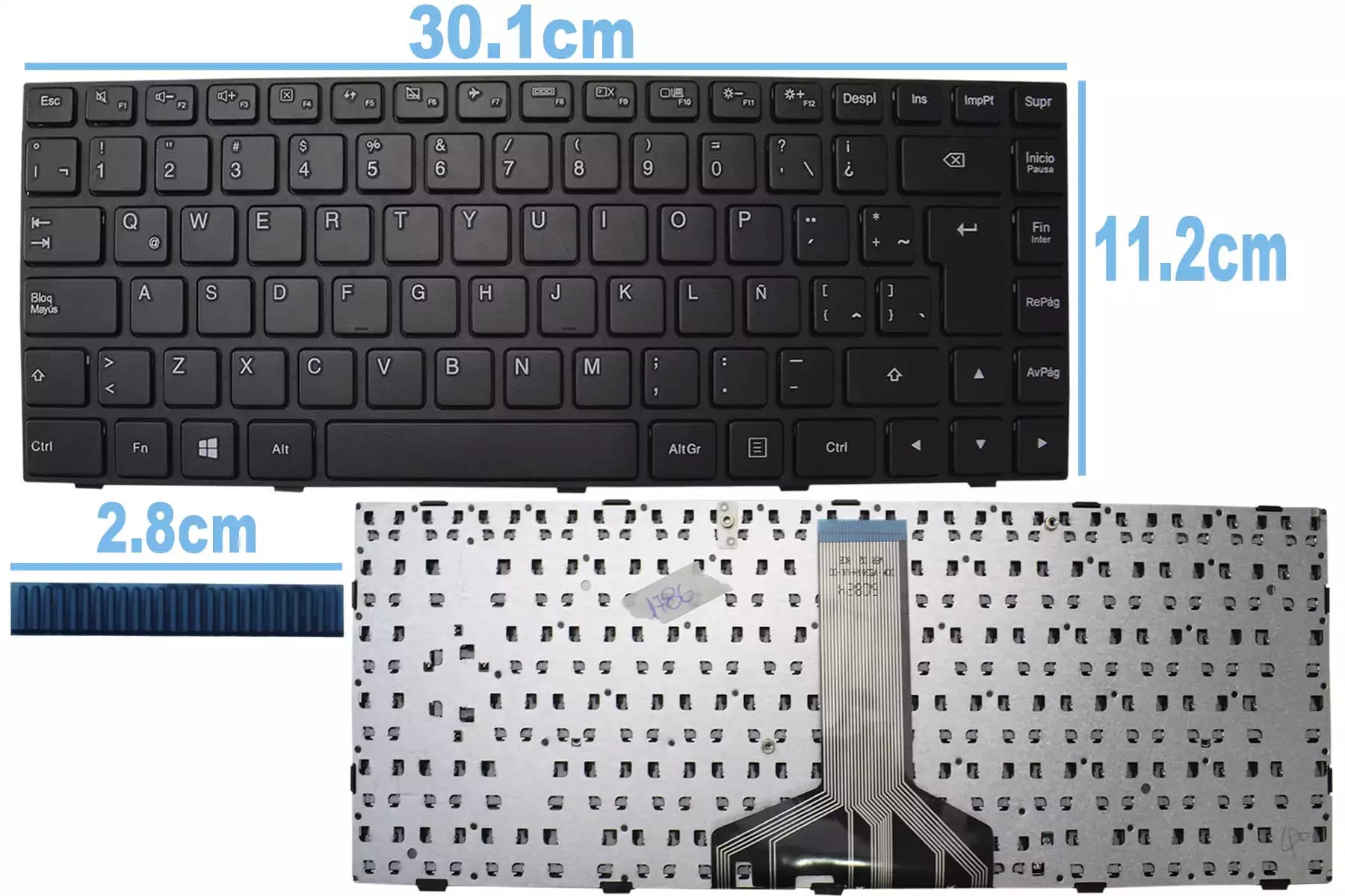 TECLADO LENOVO 100-14IBD LA — imagen 1