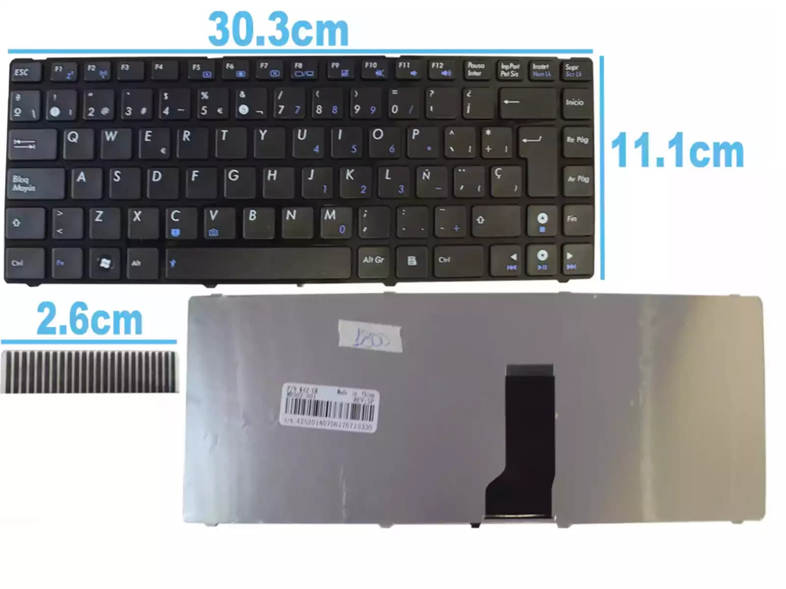 TECLADO ASUS K42 SIN FRAME SP — imagen 1