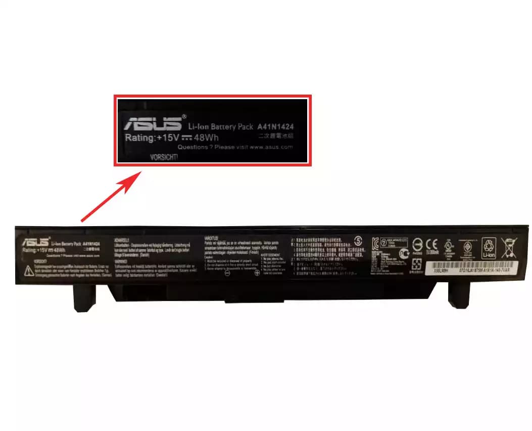 BATERIA ASUS A41N1424 *ORIGINAL* — imagen 1