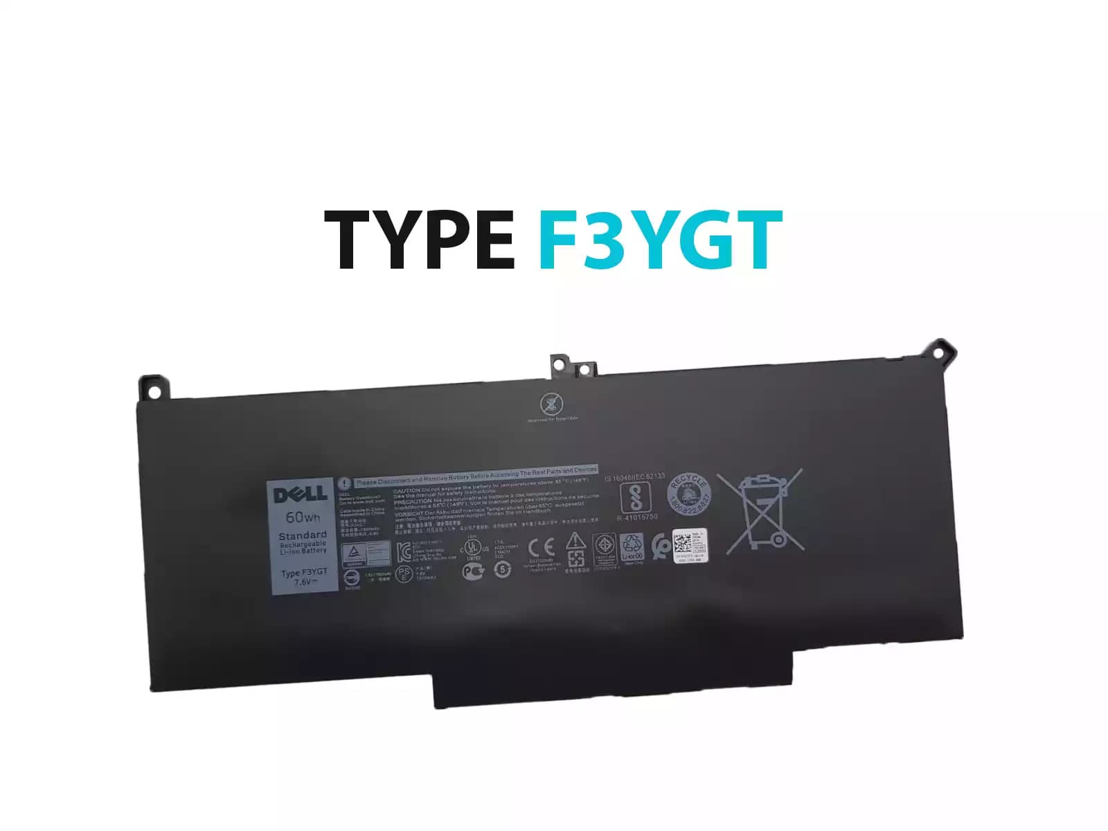 BATERIA DELL TYPE F3YGT 60Wh INTERNA *ORIGINAL* — imagen 1