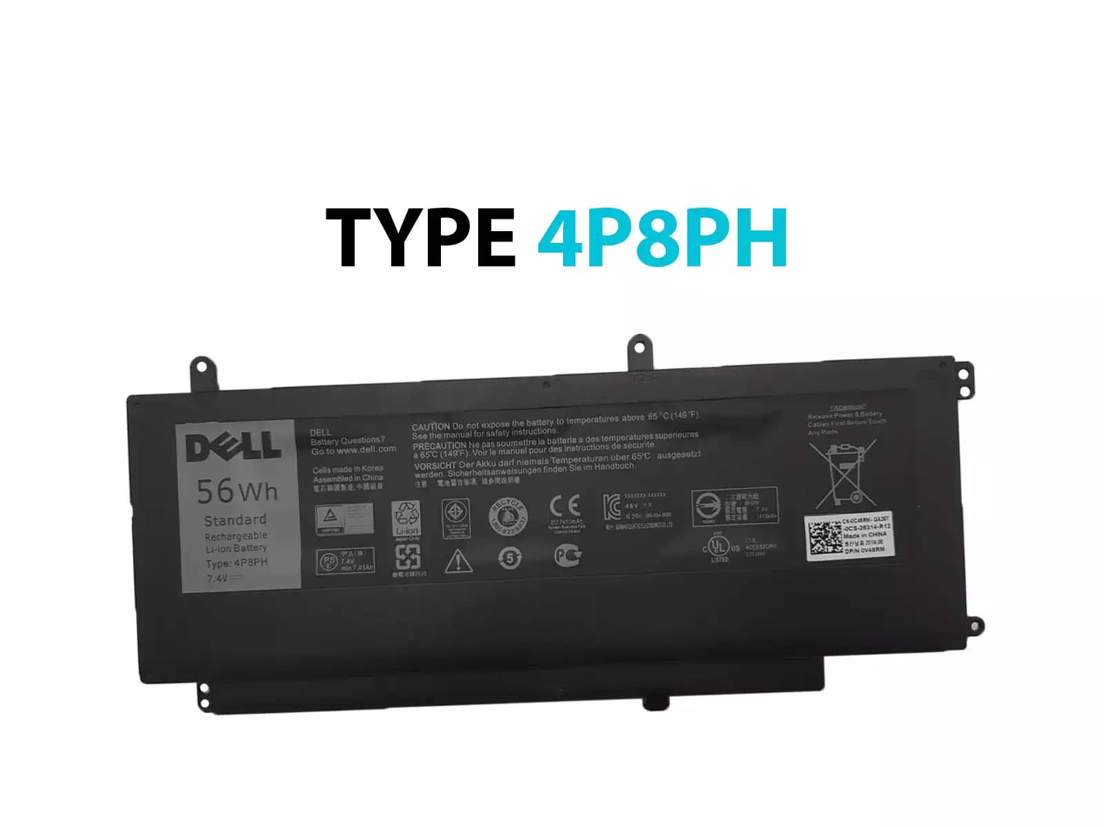 BATERIA DELL TYPE 4P8PH 56Wh INTERNA *ORIGINAL* — imagen 1