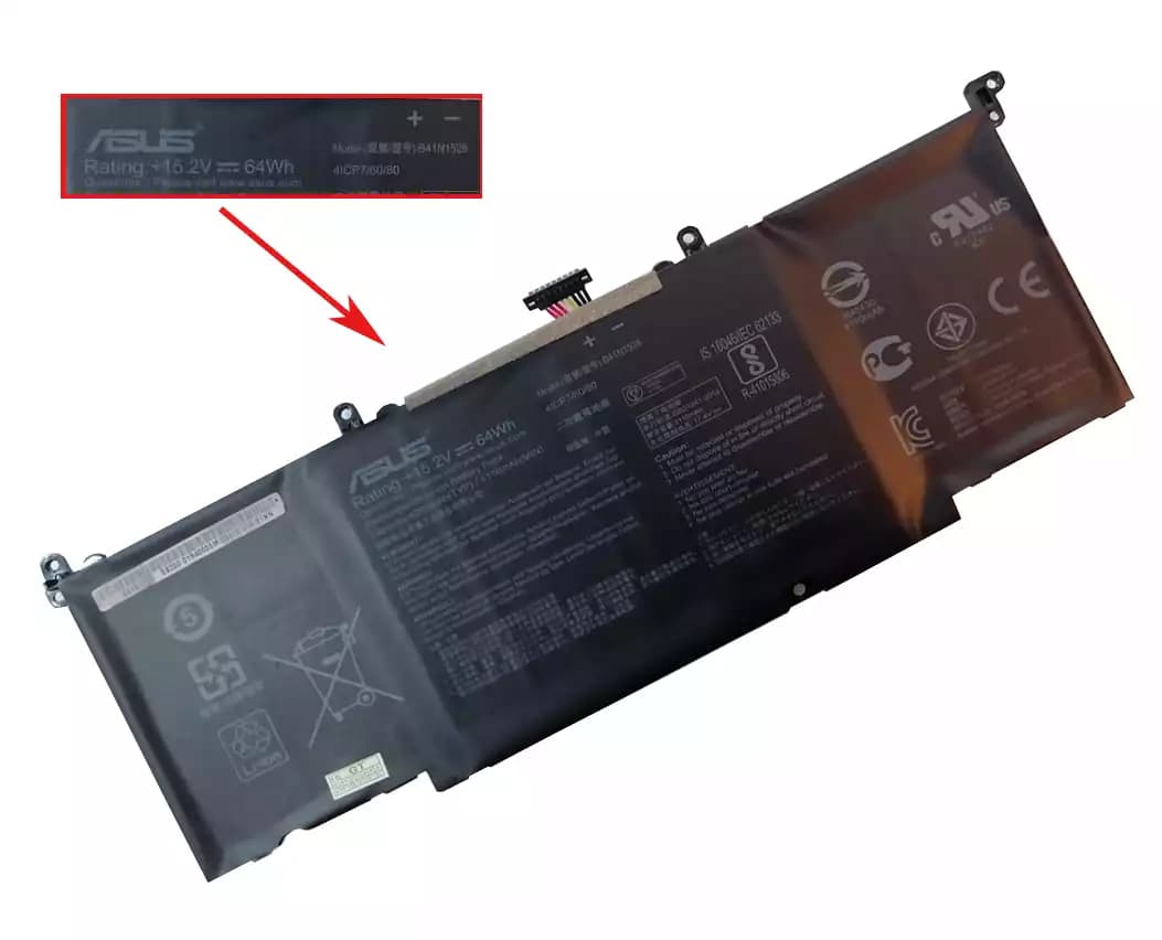 BATERIA ASUS B41N1526 64Wh INTERNA *ORIGINAL* — imagen 1