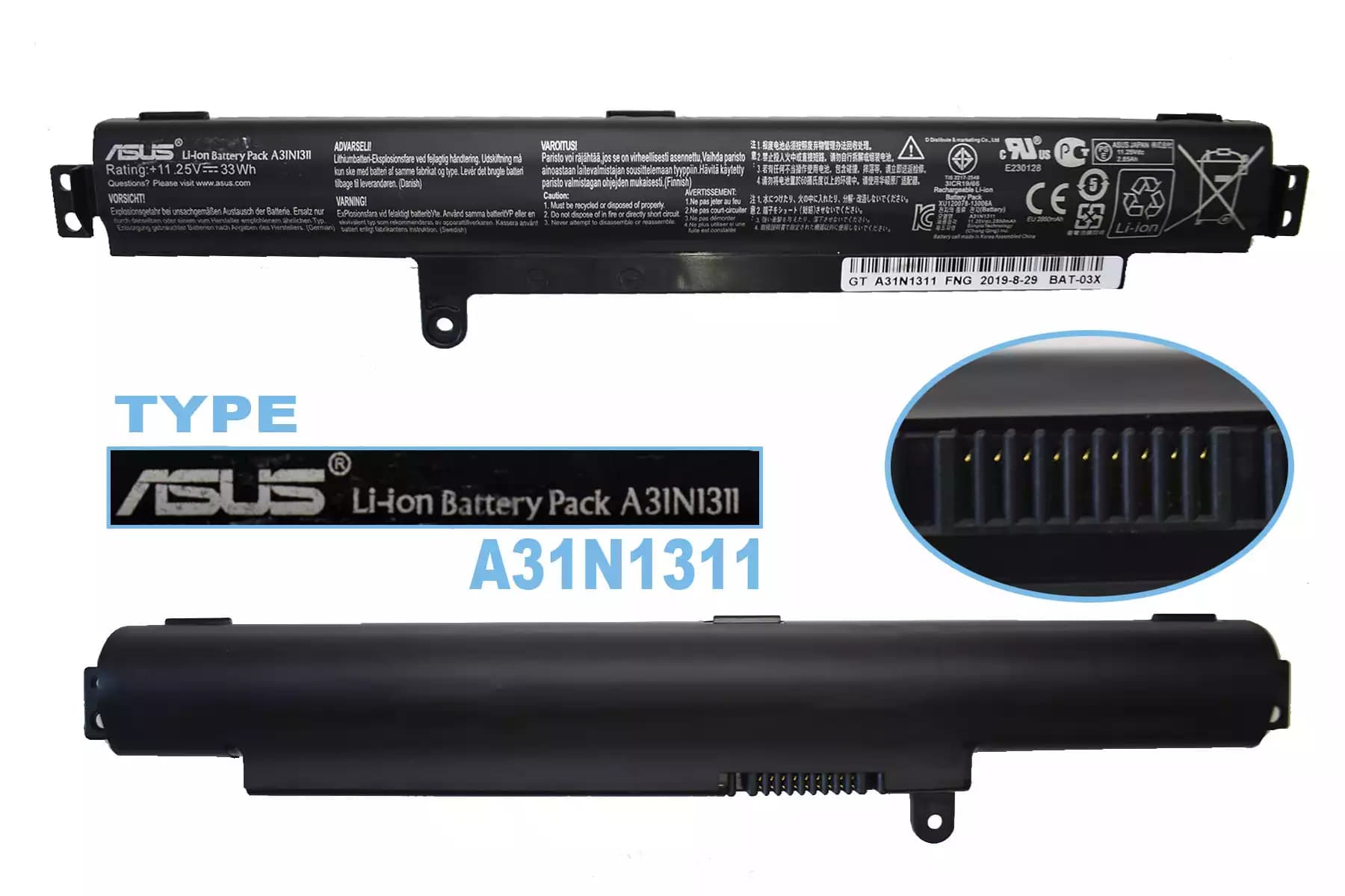 BATERIA ASUS A31N1311 INTERNA *ORIGINAL* — imagen 1