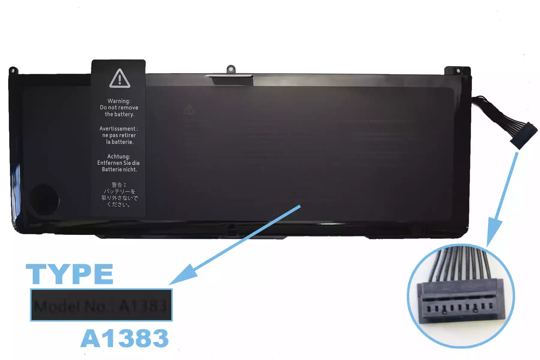 BATERIA APPLE MACBOOK A1383 A1297 INTERNA *ORIGINAL* — imagen 1