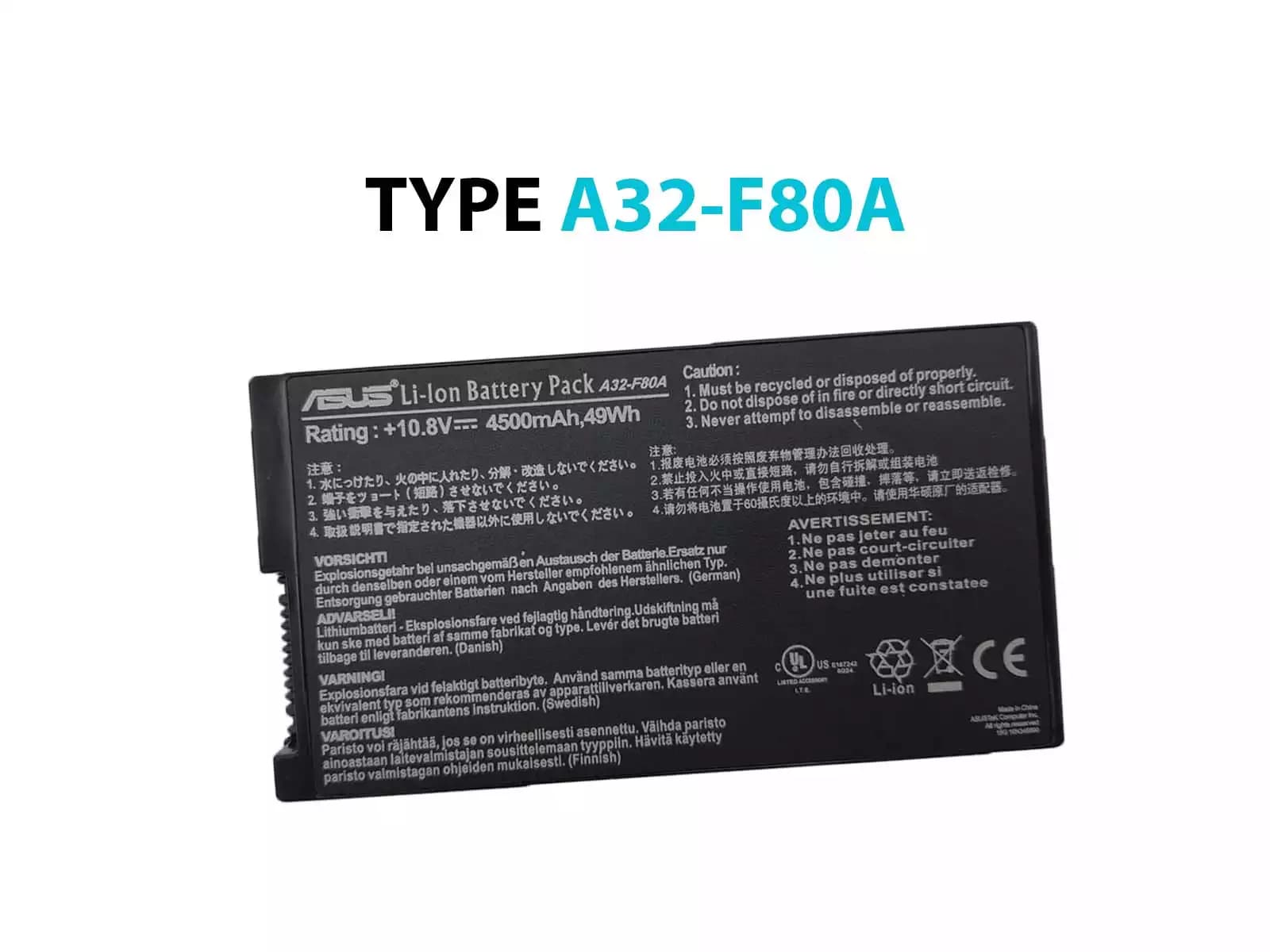 BATERIA ASUS A32-F80 48Wh *ORIGINAL* — imagen 1