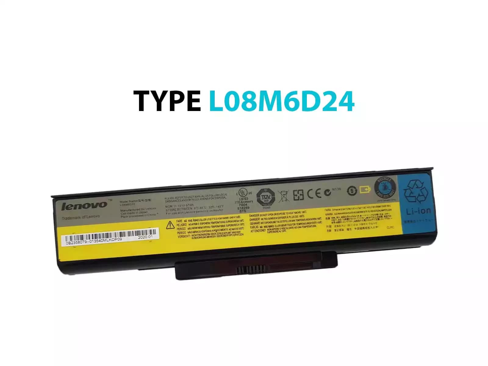 BATERIA LENOVO L08M6D24 57Wh *ORIGINAL* — imagen 1