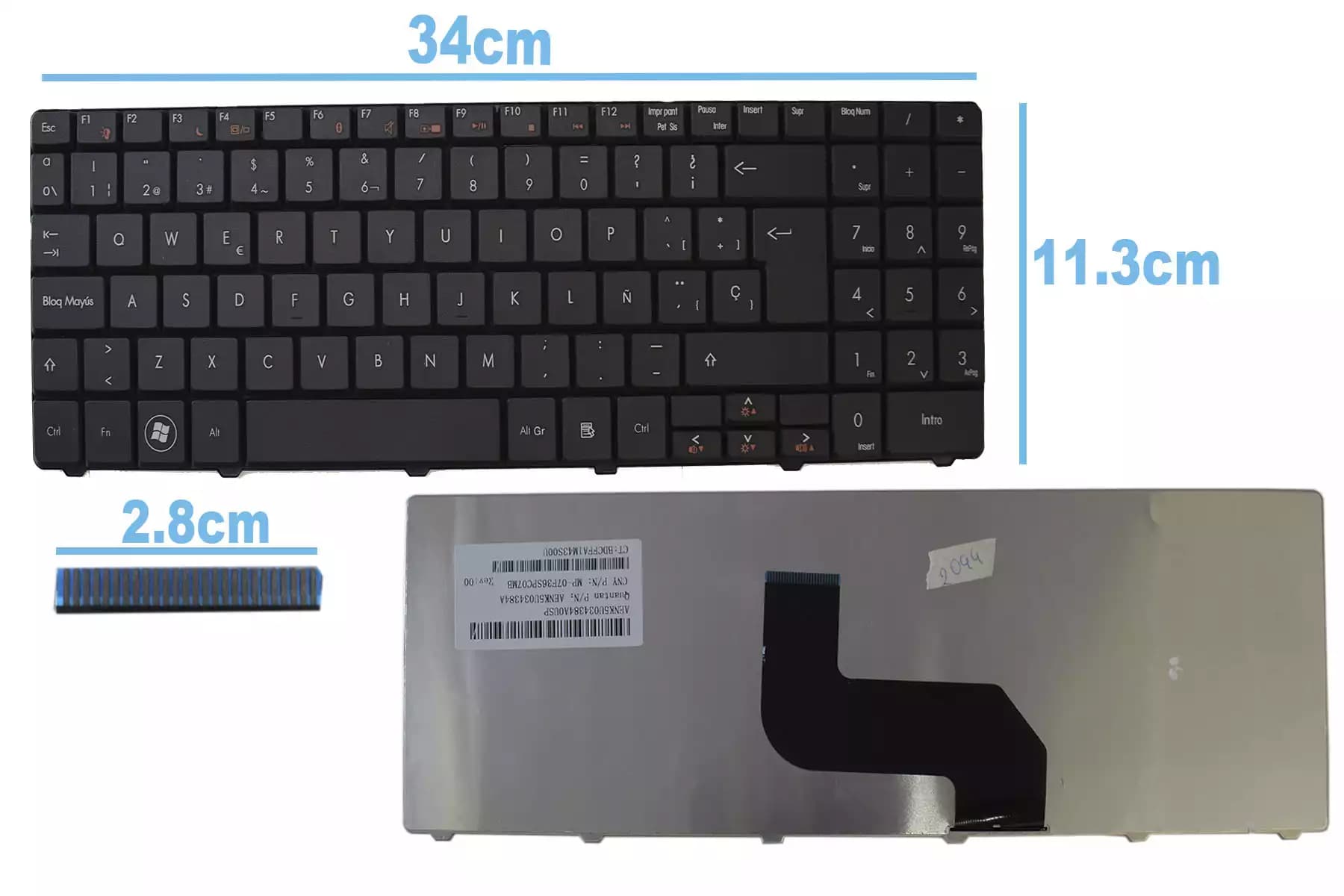 TECLADO ACER PACKARD BELL LJ61 LJ63 LJ6 SP MS2273 — imagen 1