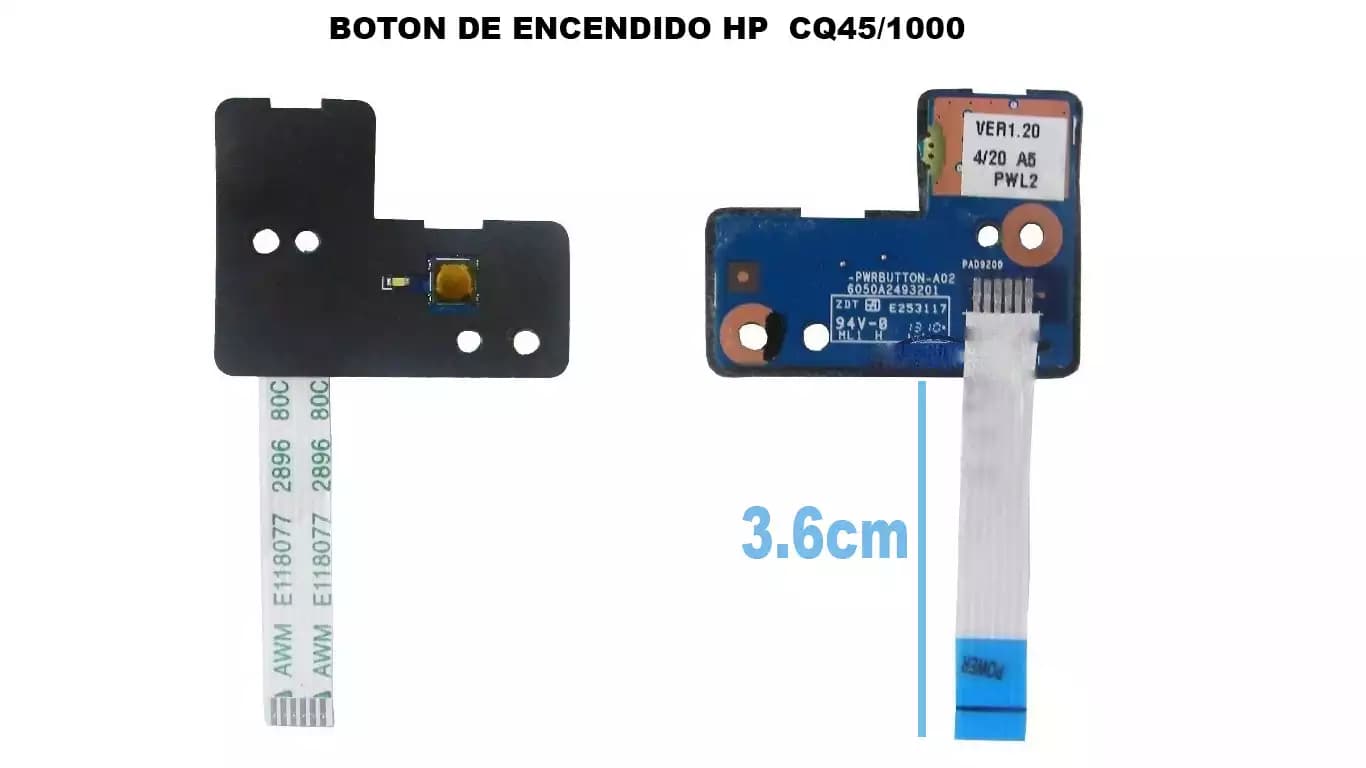 BOTON DE ENCENDIDO HP CQ45/1000 — imagen 1