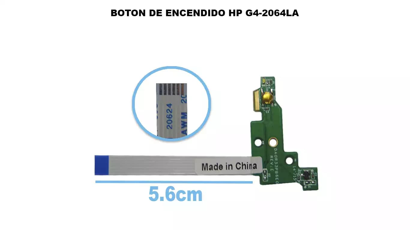 BOTON DE ENCENDIDO Hp G4-2064LA — imagen 1