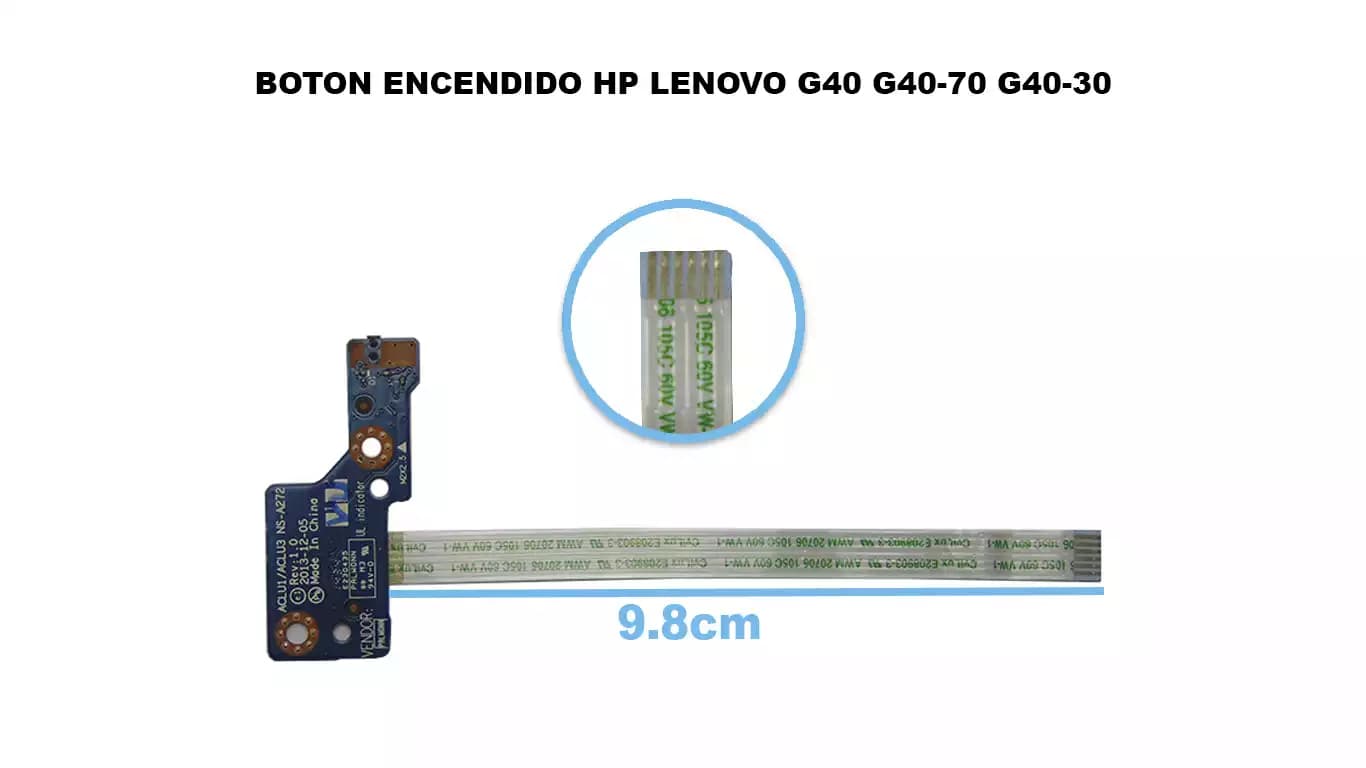 BOTON ENCENDIDO HP LENOVO G40 G40-70 G40-30 — imagen 1