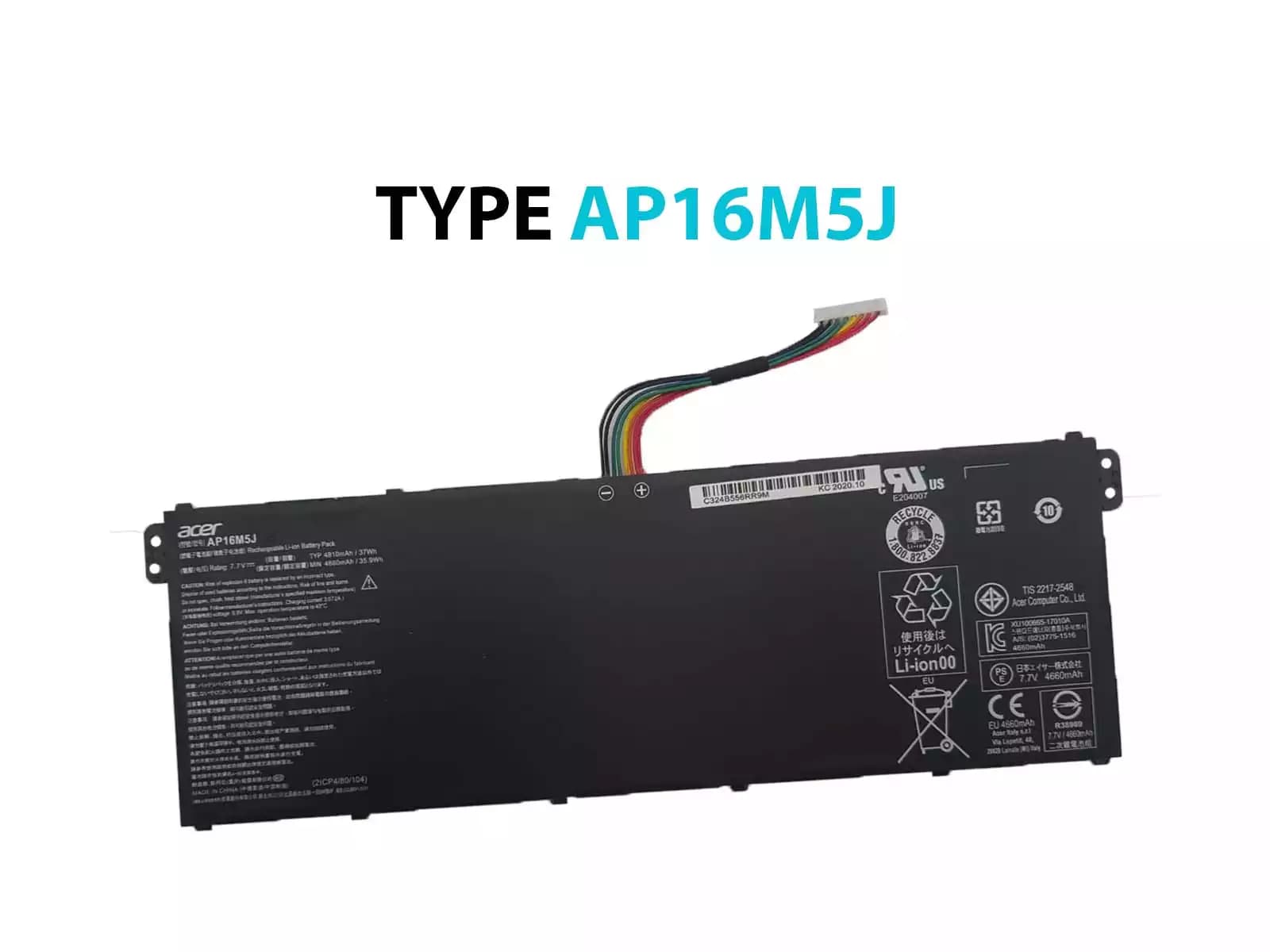 BATERIA ACER A315-51-51SL N17Q1 SERIES AP16M5J 7.7v INTERNA *ORIGINAL* — imagen 1