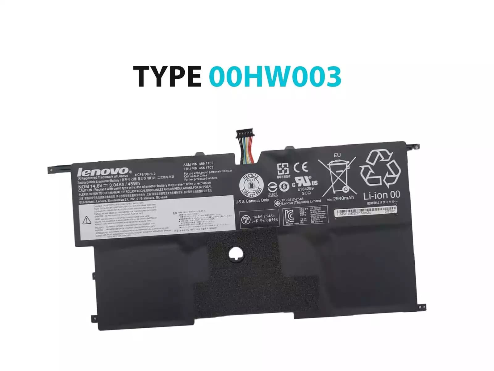 BATERIA LENOVO CARBON X1 00HW003 INTERNA *ORIGINAL* 45n1702 45n1703 — imagen 1