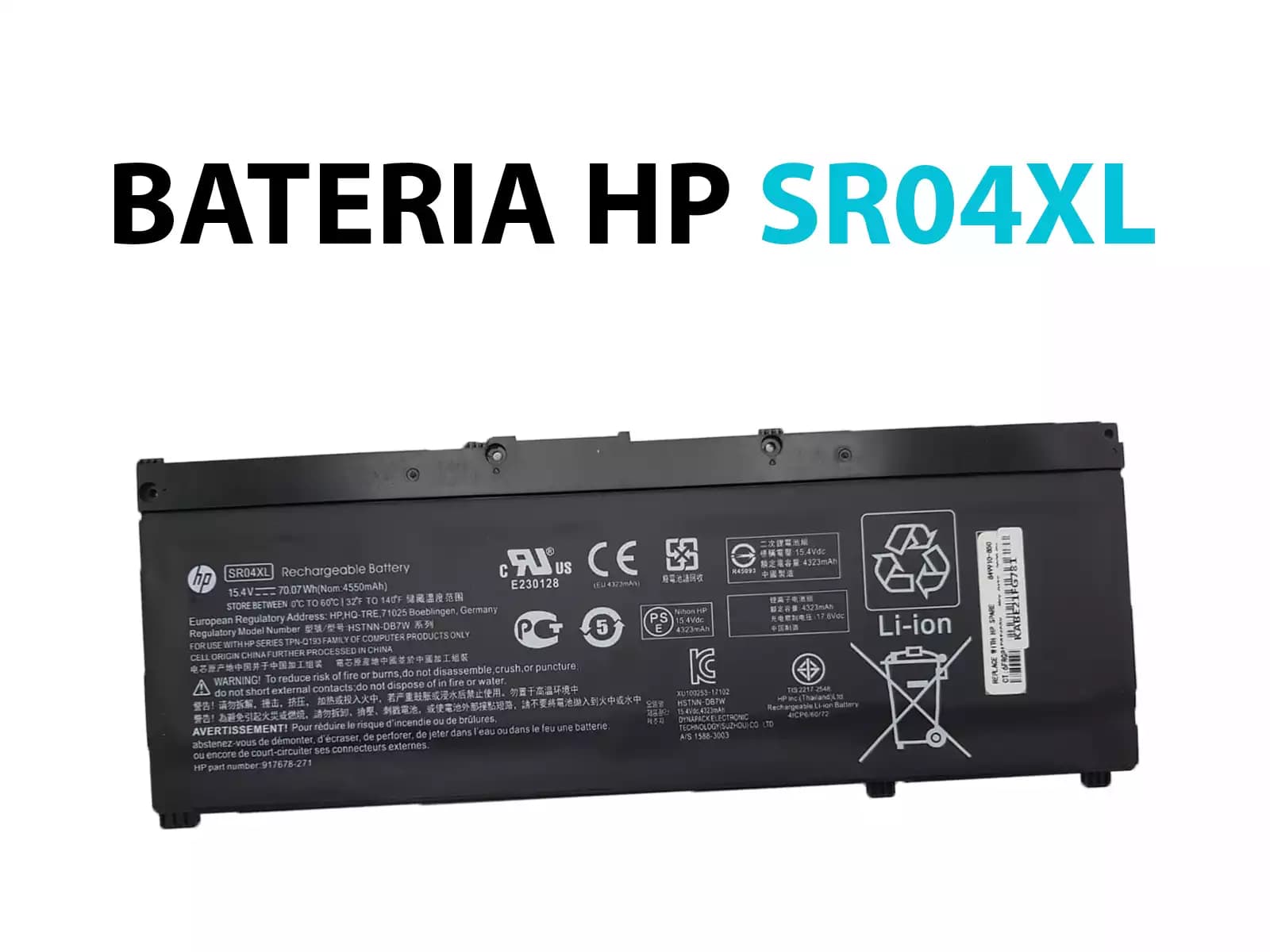 BATERIA HP SR04XL Omen 15-Ce000 15-Ce000ng HSTNN-IB7Z *ORIGINAL* — imagen 1