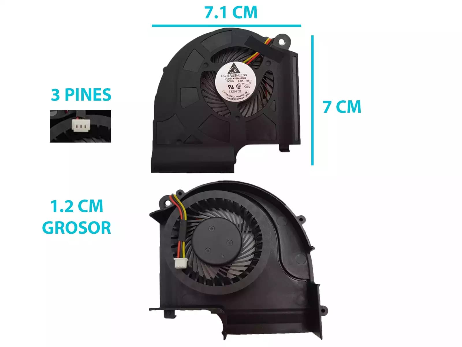 COOLER HP DV5 – 2043LA DV5 – 2045LA DV5 – 2046LA DV5 – 2047 CA DV5 – 2000 DV5 – 2003 XX, DV5 – 2008 — imagen 1