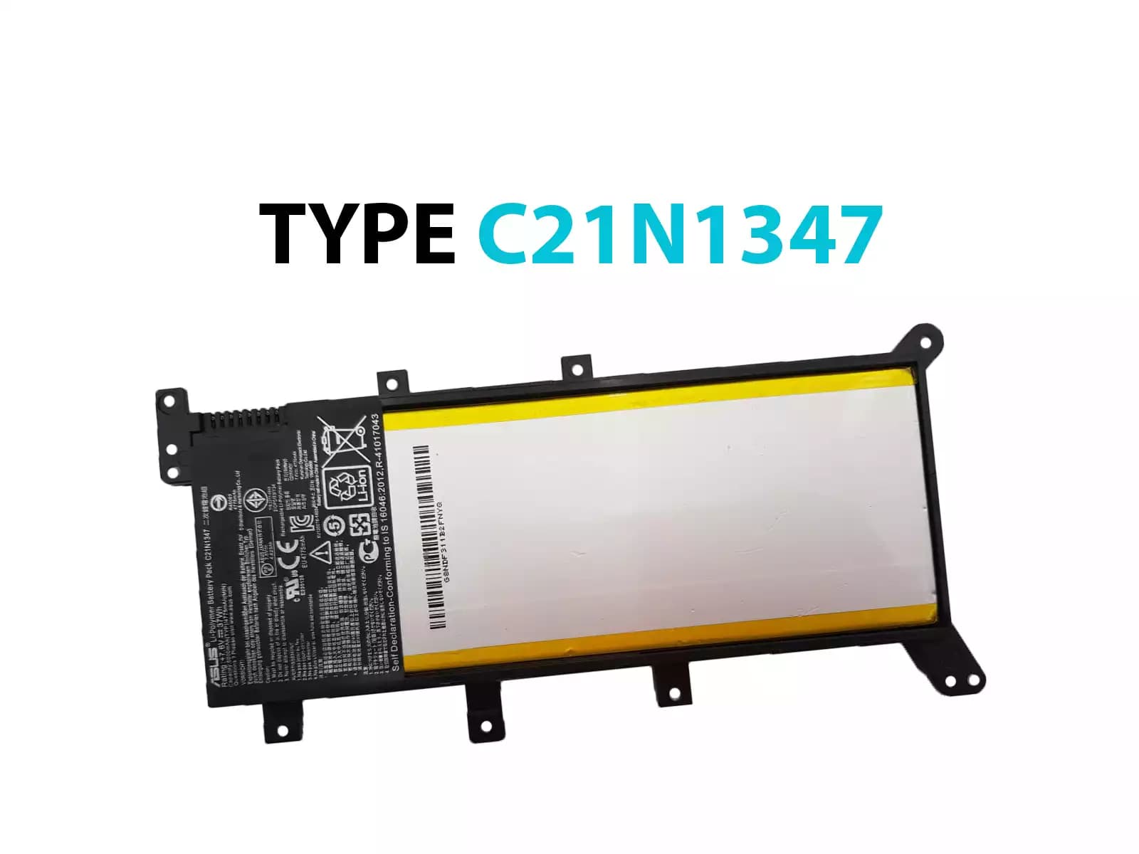 BATERIA ASUS X555 X555LA X555LD X555LN F555 F555I C21N1347 INTERNA *ORIGINAL* — imagen 1