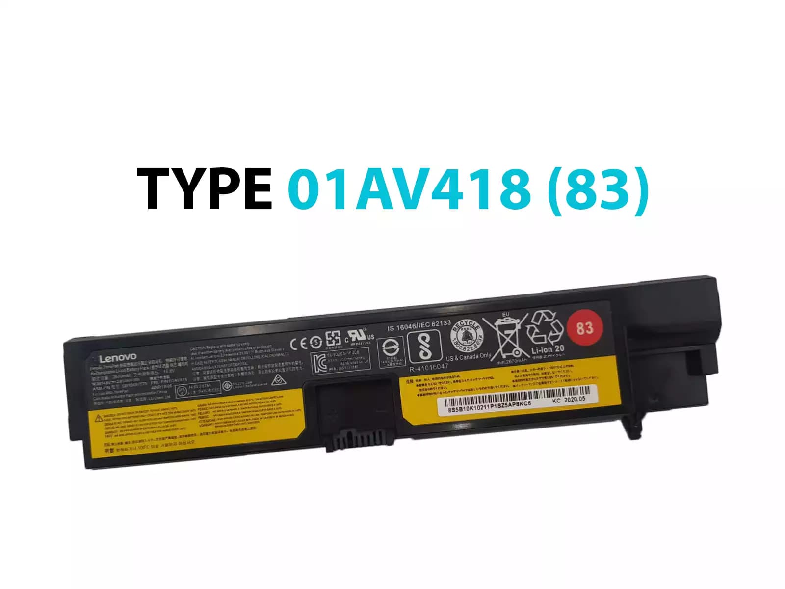 BATERIA LENOVO 01AV418 *ORIGINAL* — imagen 1