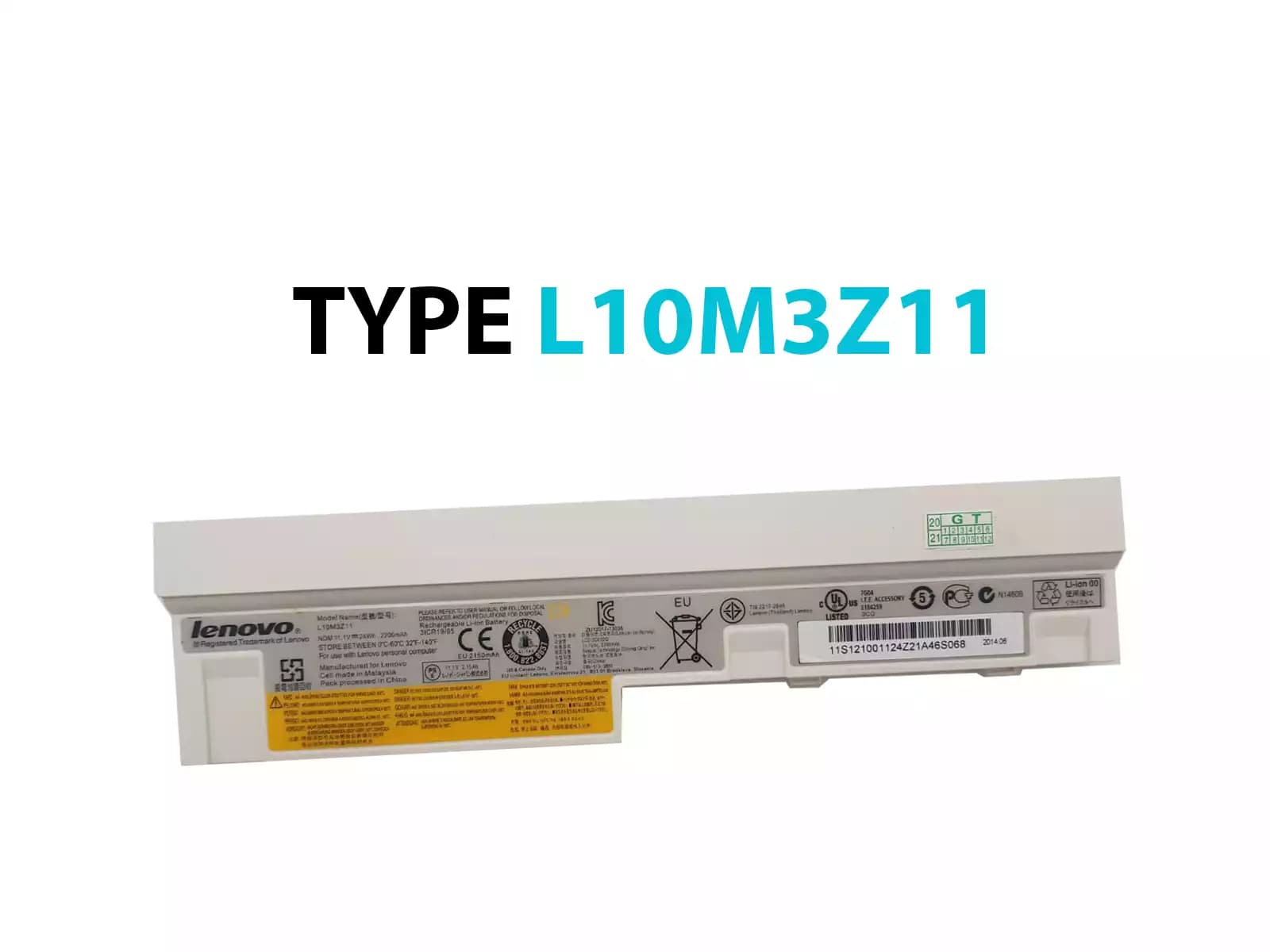 BATERIA LENOVO S10-3 *ORIGINAL* BLANCO — imagen 1