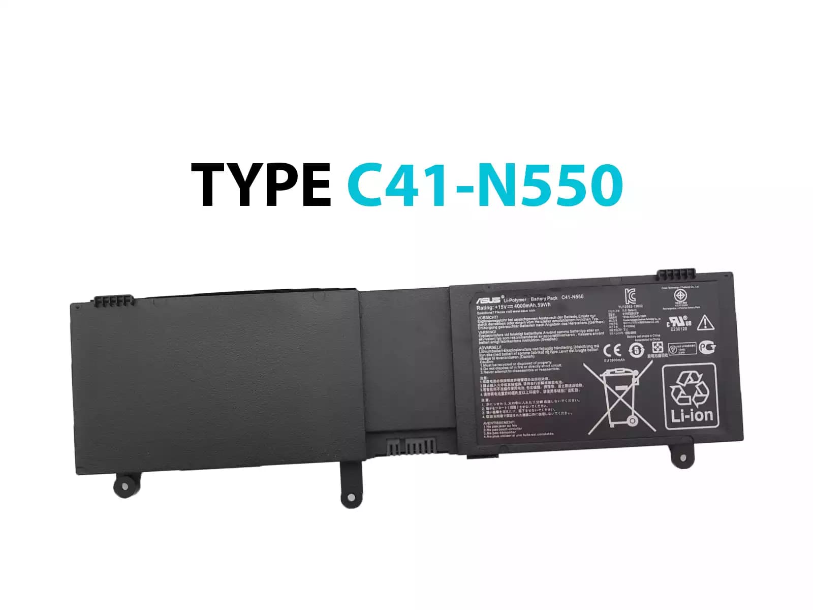 BATERIA ASUS C41-N550 INTERNA *ORIGINAL* — imagen 1