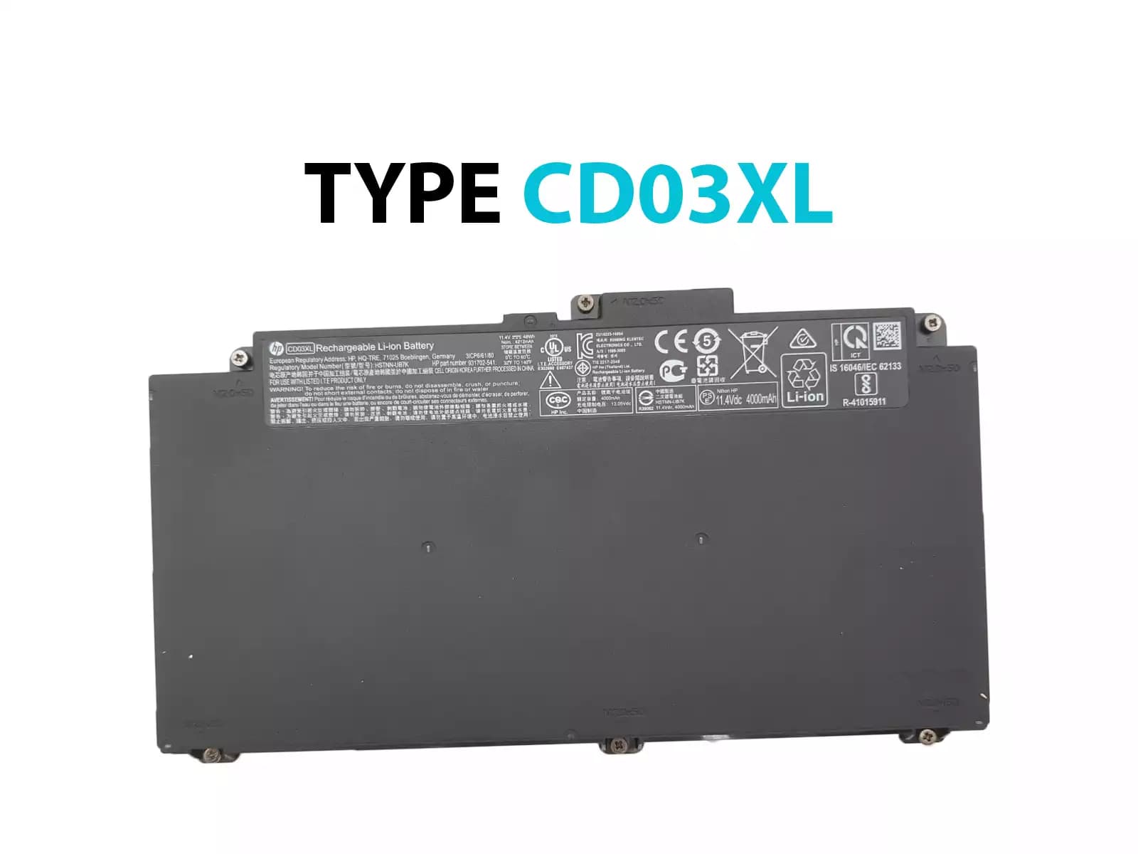 BATERIA HP CD03XL INTERNA *ORIGINAL* — imagen 1