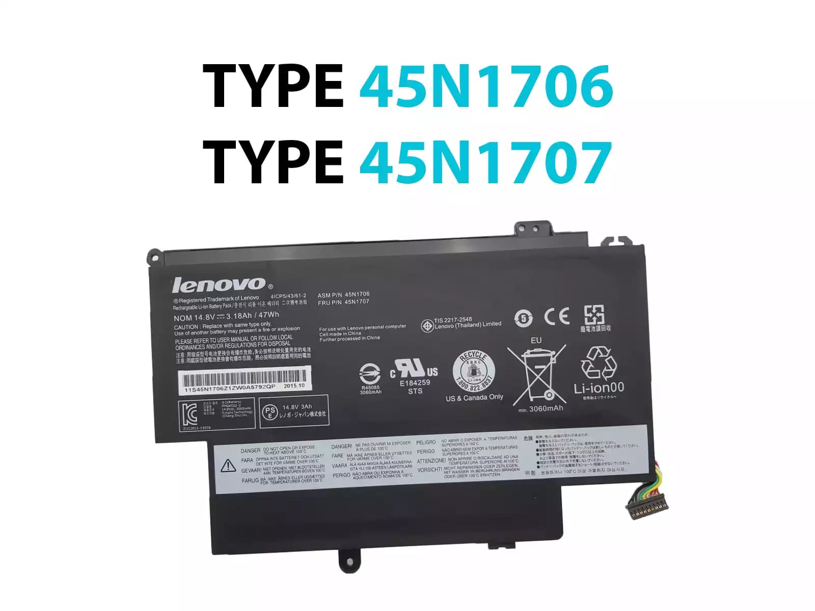 BATERIA LENOVO S1 45N1705 45N1707 45N1704 45N1706 INTERNA *ORIGINAL* — imagen 1