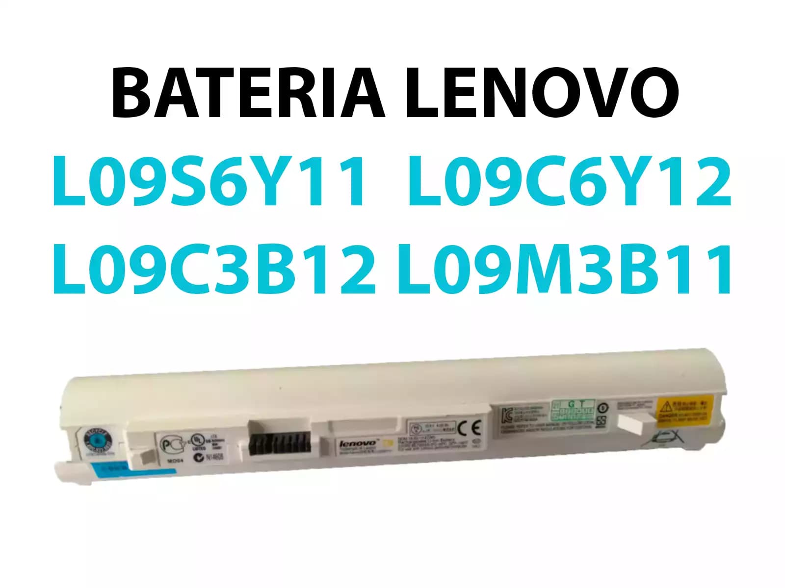 BATERIA LENOVO L09S6Y11 L09C6Y12 L09C3B12 L09M3B11 BLANCA *ORIGINAL* — imagen 1